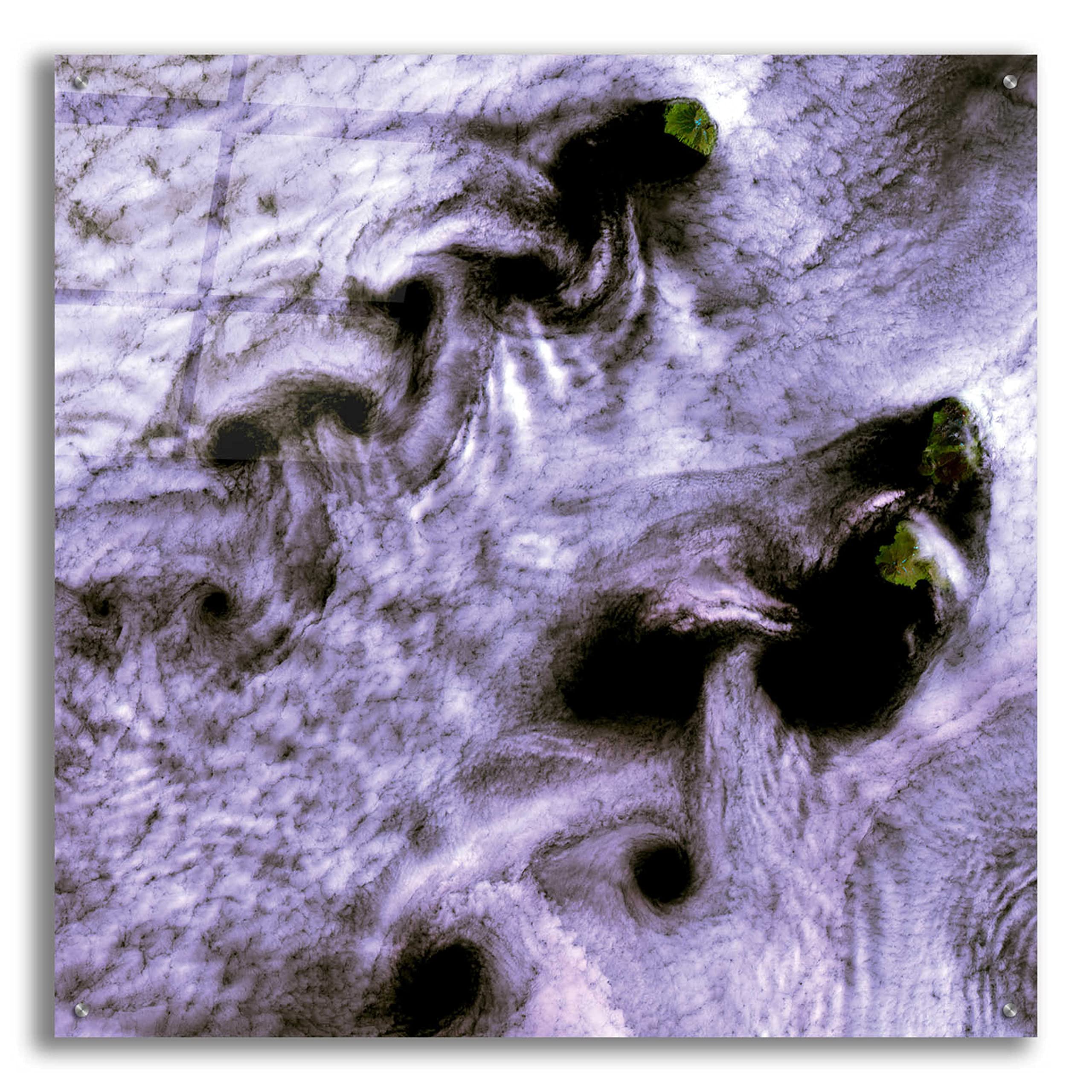 Epic Art 'Earth as Art: Broutona' Acrylic Glass Wall Decor - 36x36 Inches Modern Home & Office Wall Art - Perfect for Living Room, Bedroom, or Office Decor