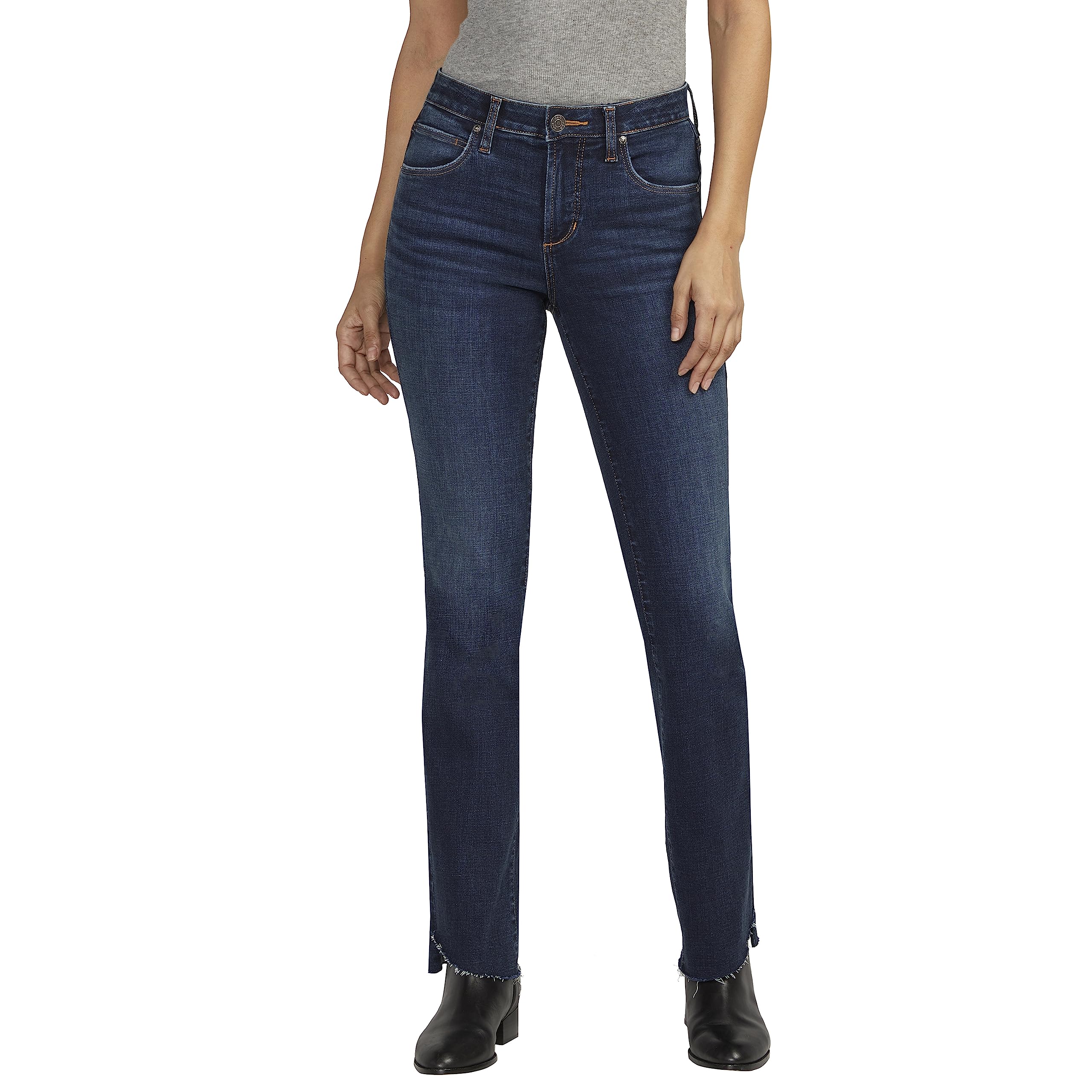JAG Women's Eloise Mid Rise Bootcut Jeans - Stretchy Denim Pants for Casual & Work Wear | Comfortable Fit for Everyday Style