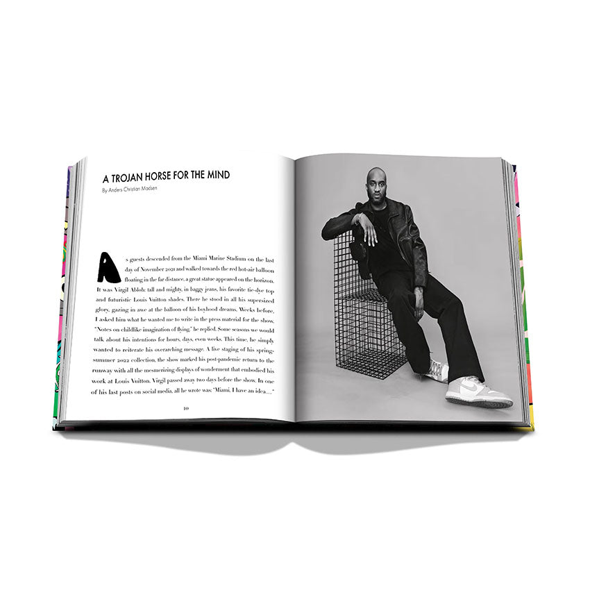Assouline Louis Vuitton: Virgil Abloh Classic Cartoon Cover Book - Luxury Fashion Collector's Edition for Home Decor & Coffee Table Display