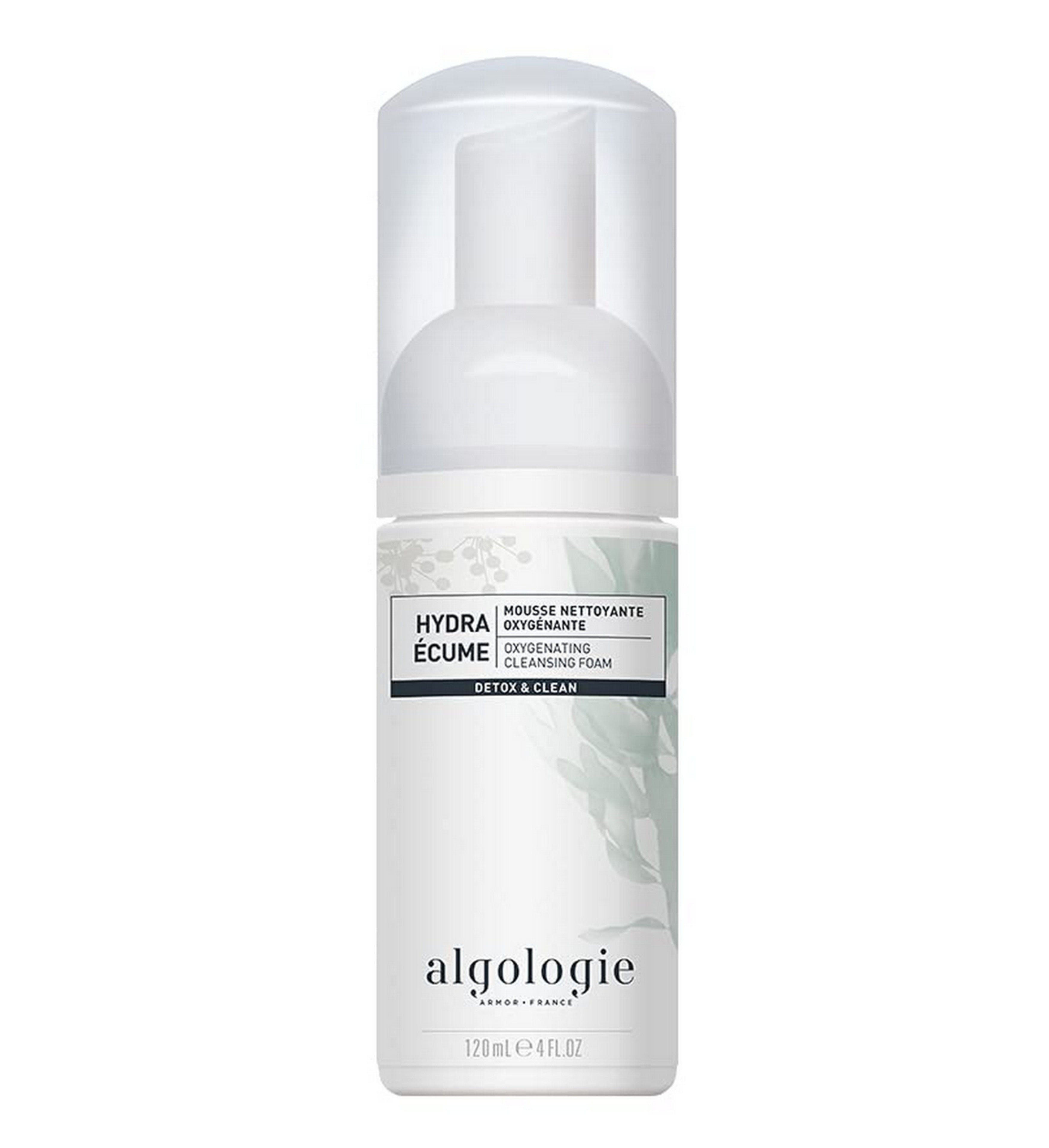 Algologie Hydra Ecume Oxygenating Cleansing Foam 120ml (4oz) - Hydrating & Purifying Face Wash for Dry & Sensitive Skin - Perfect for Daily Skincare Routine & Spa-Like Experience at Home