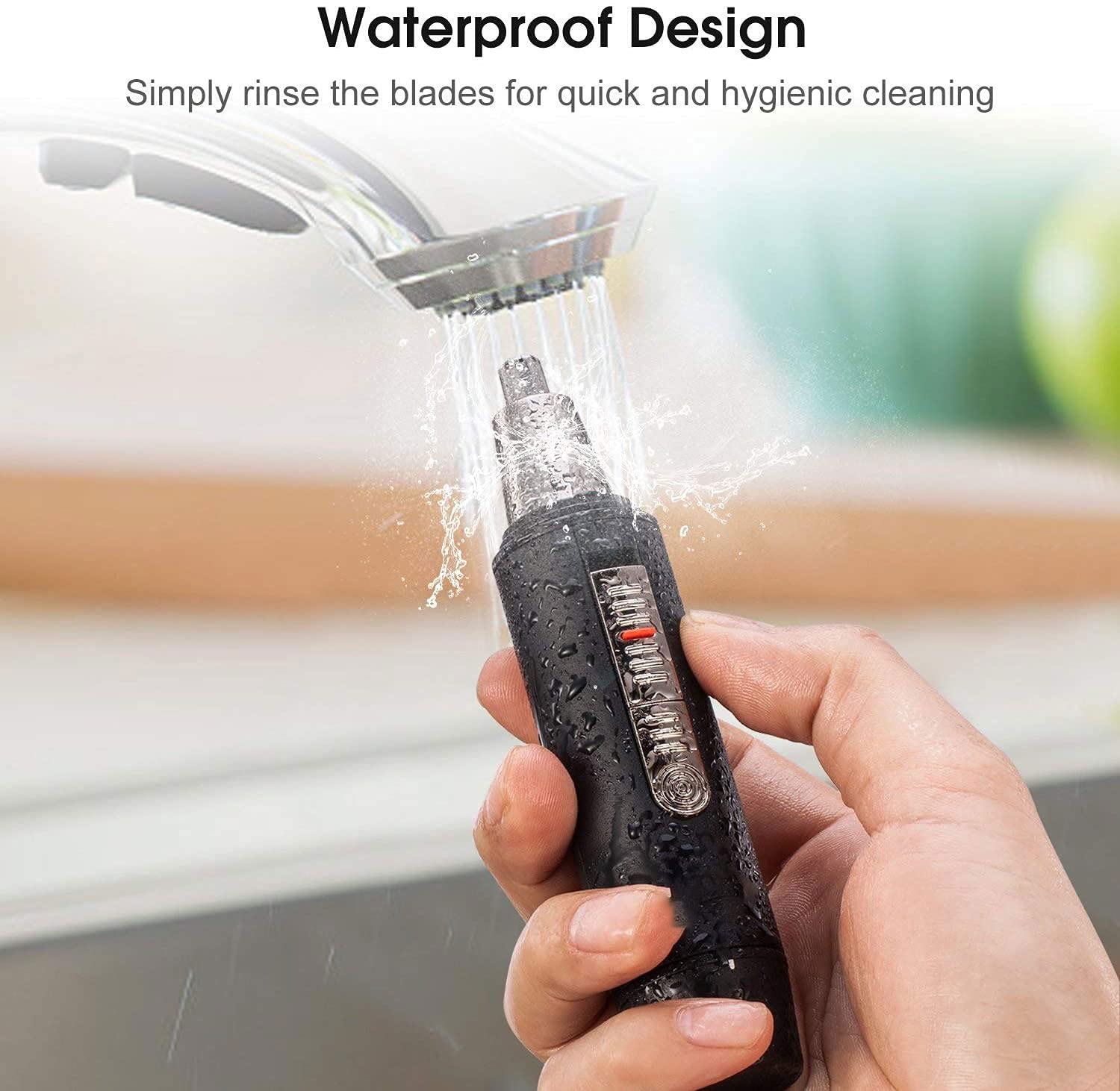Professional USB Rechargeable Ear & Nose Hair Trimmer for Men & Women - Waterproof Lightweight Nasal Hair Clipper for Personal Grooming - Perfect for Travel, Home & Gym Use