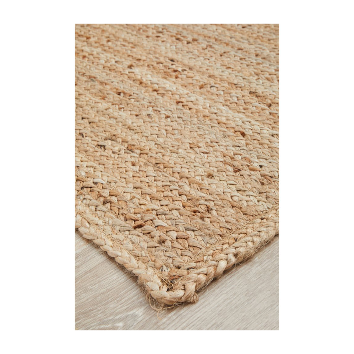 Bondi Rectangle Jute Rug - Natural Fiber Area Rug for Living Room, Bedroom & Home Decor | Eco-Friendly & Durable Floor Mat