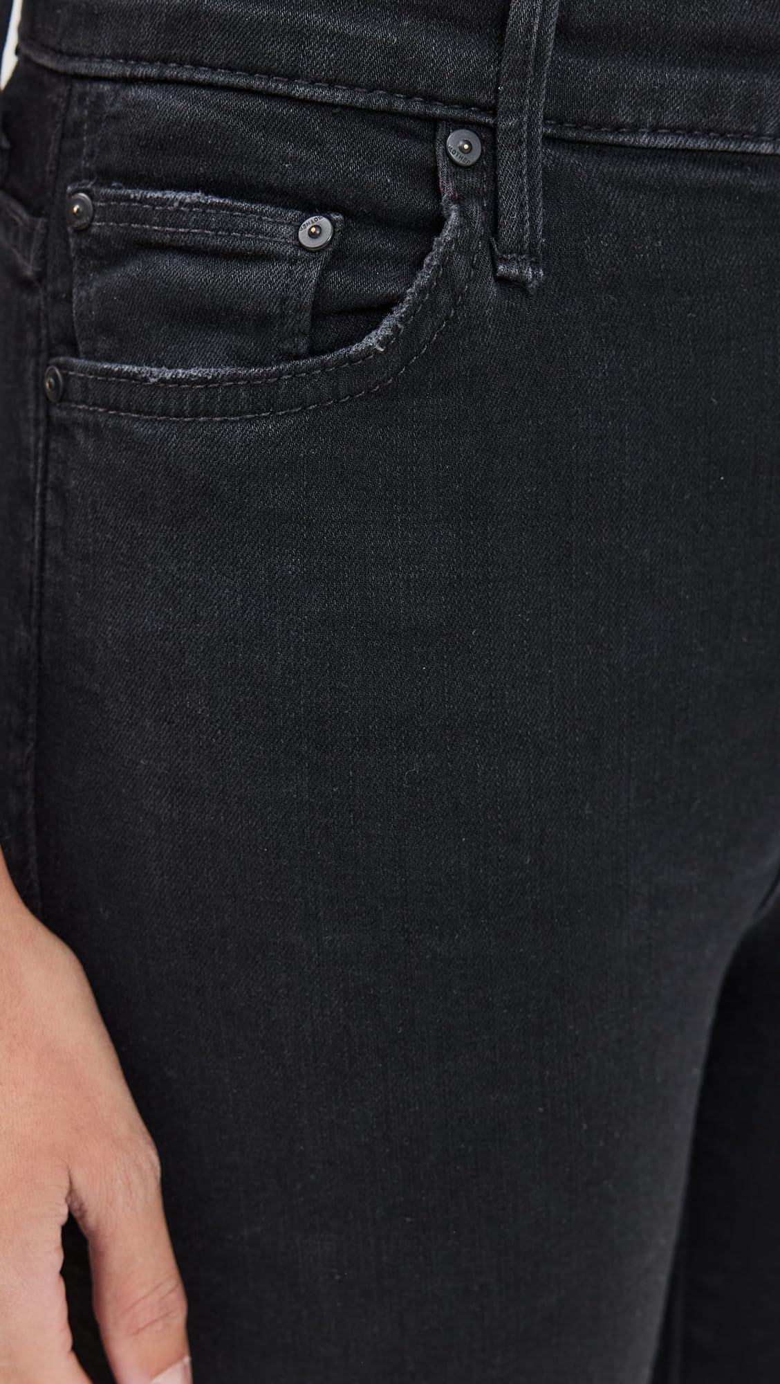 MOTHER Women's The Insider Crop Jeans - High Waist Distressed Denim for Casual Outfits & Street Style | Perfect for Daytime Errands & Night Out