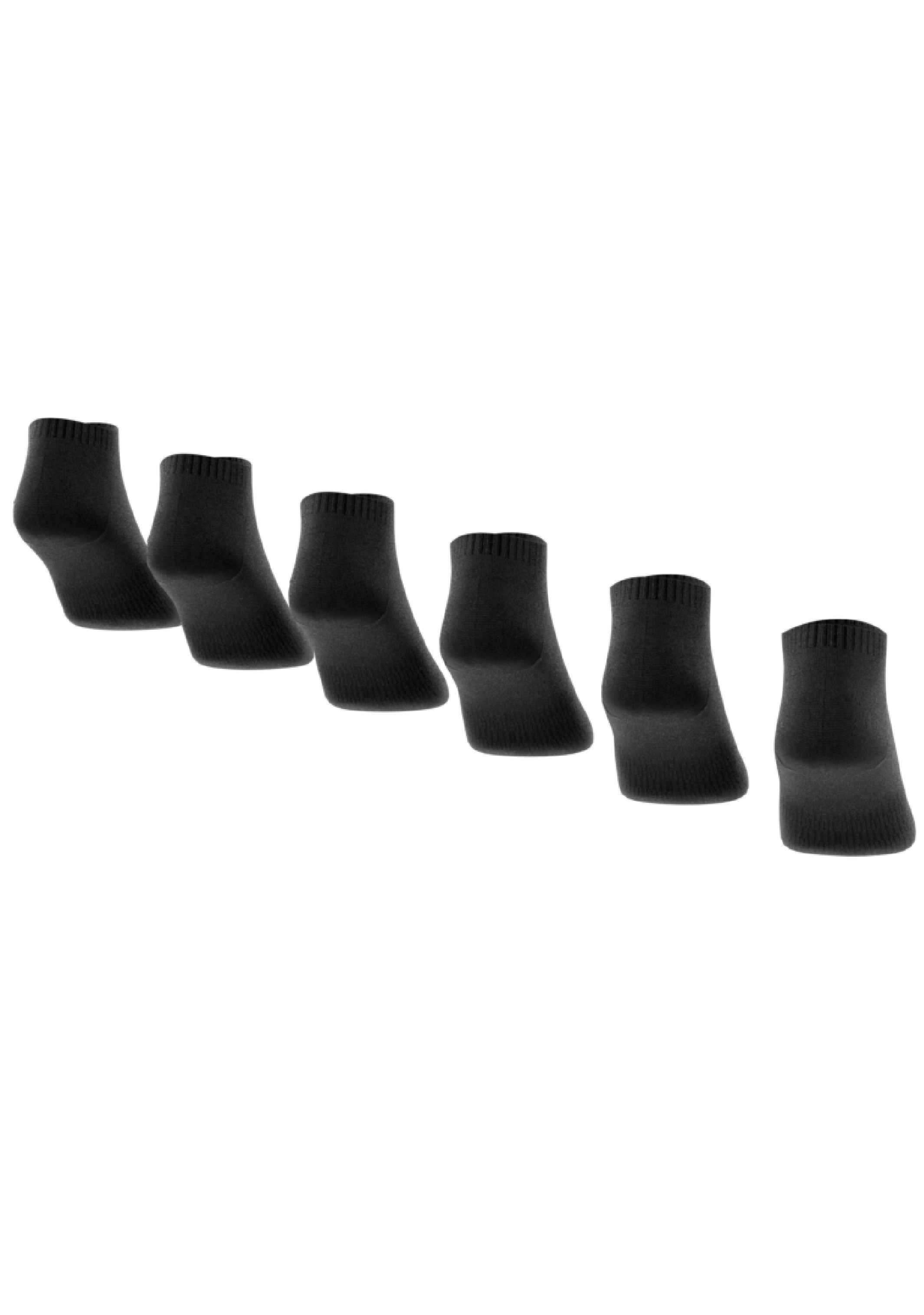 Adidas 6-Pack Performance Padded Ankle Socks for Running, Gym & Sports - Cushioned Arch Support & Breathable Comfort