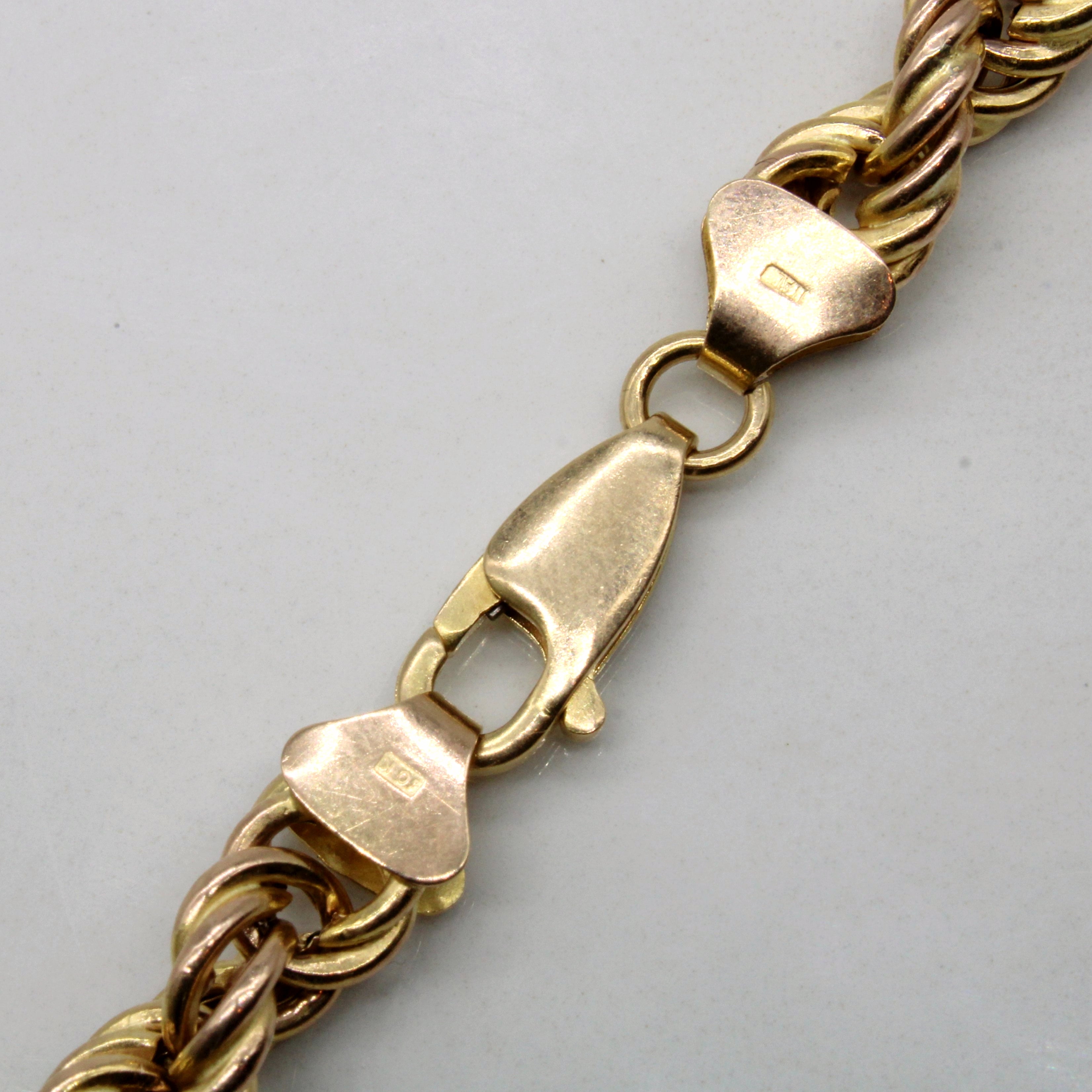 10K Yellow Gold Rope Chain Necklace 30 Inches - Durable & Hypoallergenic Jewelry for Men & Women | Perfect for Everyday Wear, Gifts & Special Occasions