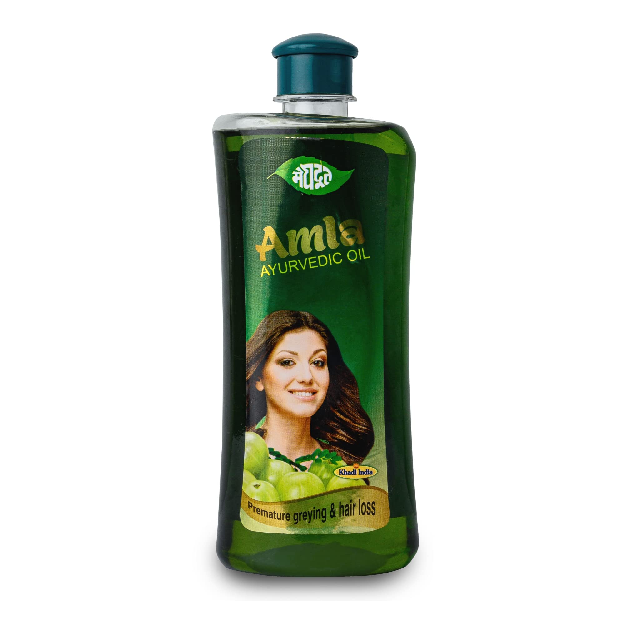 Meghdoot Amla Hair Oil - 500ml | Natural Hair Growth Treatment with Aloe Vera, Neem, Henna, Brahmi, Bhringraj & Fenugreek | Promotes Strong, Long & Thick Hair | Daily Nourishment for Dry, Damaged & Frizzy Hair | Perfect for Scalp Massage & Overnight Hair Care