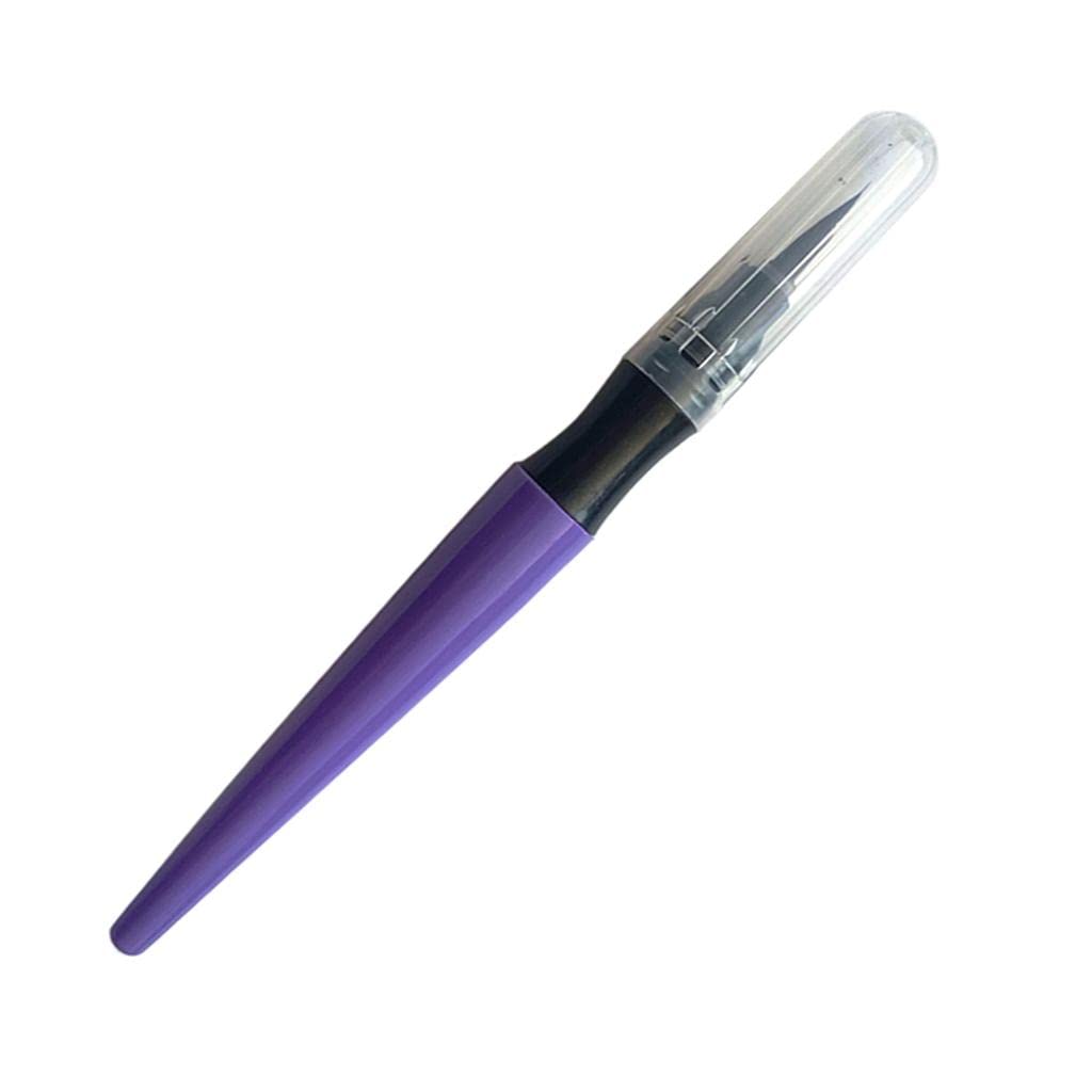 VMS INDIA Professional Face & Body Nail Art Paintbrush Set - Purple Synthetic Bristles for Makeup, Tattoo, Henna & Halloween Designs - Perfect for Artists, Salons & DIY Beauty Projects