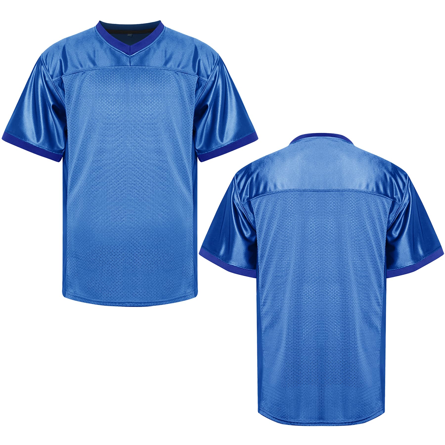 MESOSPERO Men's Plain Football Jerseys - Breathable Mesh Polyester Sports Shirts for Training & Games (Sizes S-3XL) - Black, White, Grey - Perfect for Football Practice, Team Uniforms & Fan Apparel