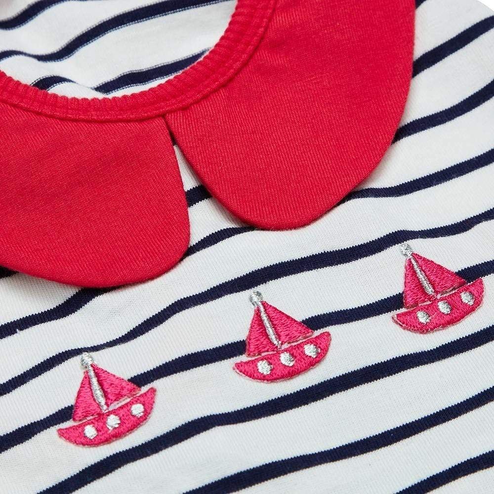 Blueberry Pet Soft & Comfy Summer Cotton Dog T-Shirts - 2 Pack Sailor Style Tank Tops for Small & Medium Dogs (12