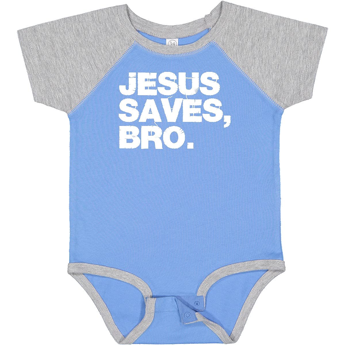 Inktastic Jesus Saves, Bro. Baby Bodysuit - Cute Christian Outfit for Infants & Toddlers - Perfect for Church, Baptism & Family Gatherings