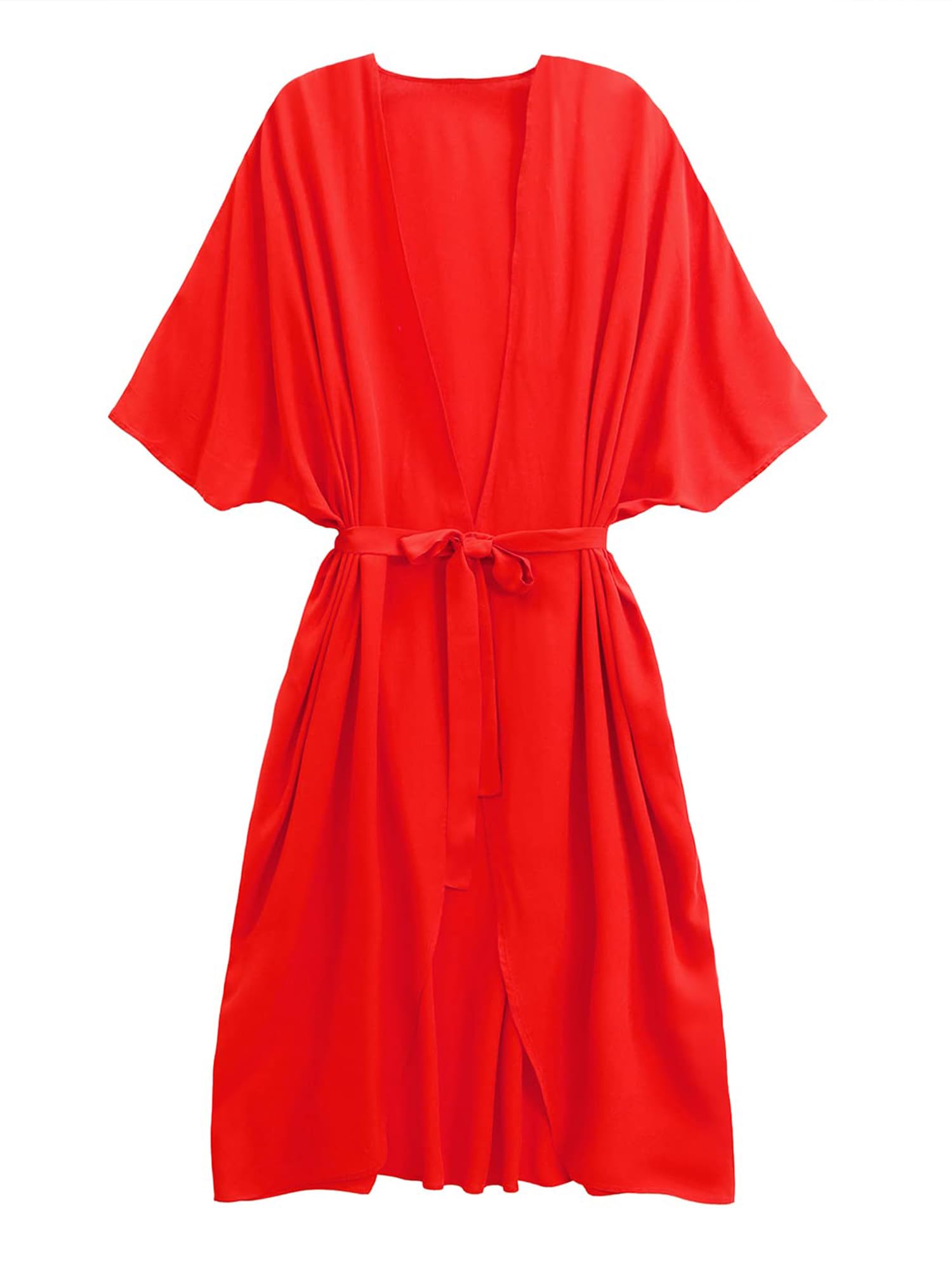 ChainJoy Women's Flowy Long Kimono Cardigan - Lightweight Beach Cover Up for Swimsuit, Summer Dresses & Boho Outfits | Perfect for Poolside, Vacation & Casual Wear