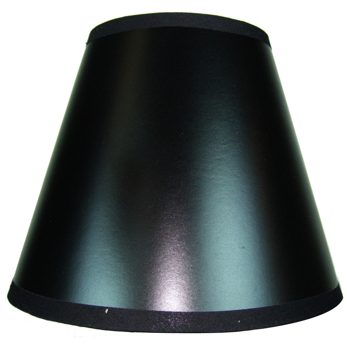 10W x 8H Black Parchment Empire Hardback Lampshade - Vintage Style Lamp Shade for Bedroom, Living Room & Office Lighting Decor