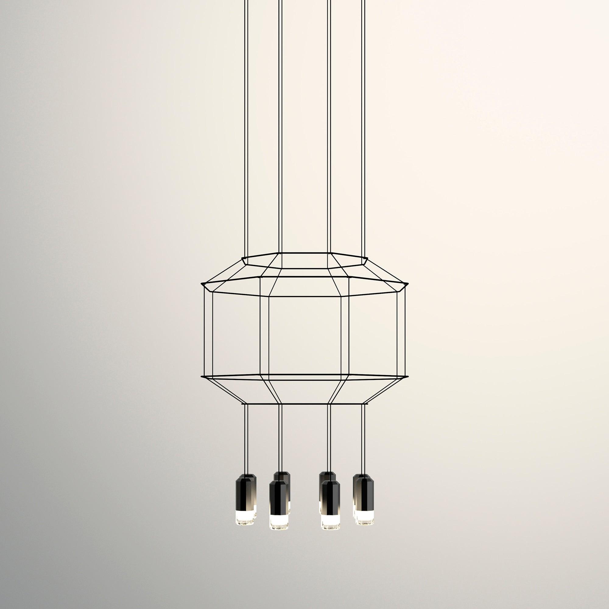 Modern Geometric Lines Pendant Light - Minimalist Ceiling Lamp for Dining Room, Kitchen Island & Living Room Decor