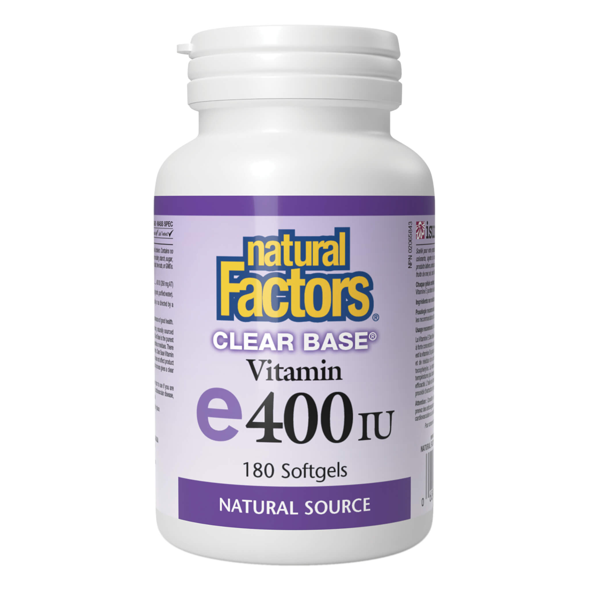 Natural Vitamin E 400 IU Softgels - Antioxidant Supplement for Skin, Hair & Immune Support - Clear Base Formula for Better Absorption - Daily Health & Wellness Essential