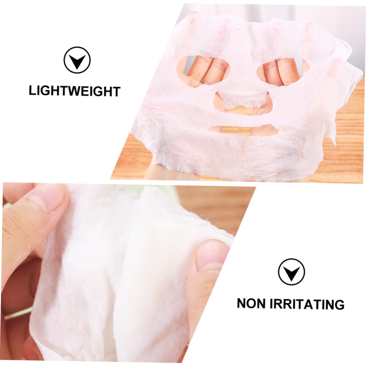 Compressed Facial Mask Paper 500pcs - DIY Face Care for Women, Skin Care & Makeup Removal - Spa & Travel Use