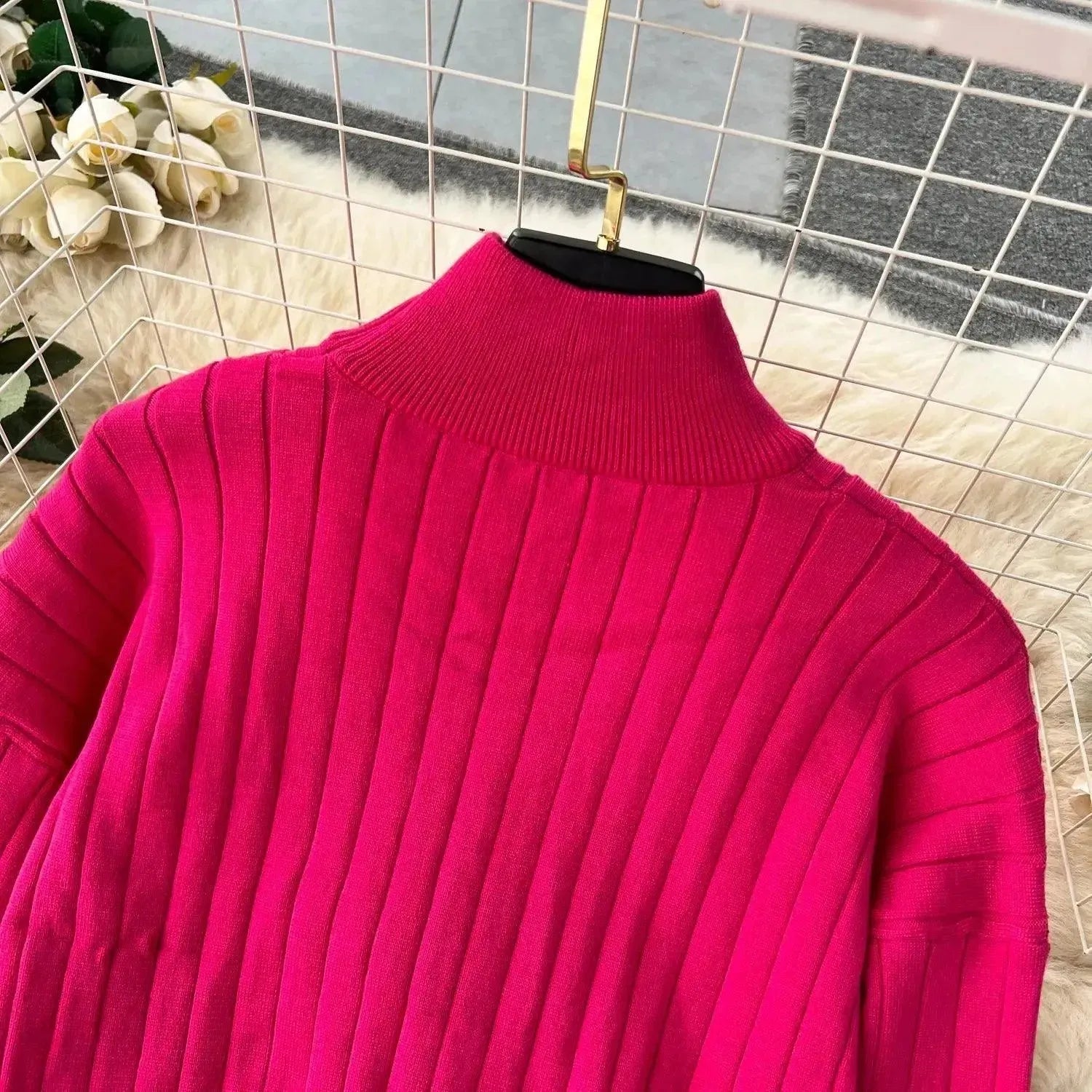 Stylish Women's Casual Ribbed Two Piece Sweater Set - Soft Knit Pullover & Cardigan Combo for Fall & Winter - Perfect for Office, Date Night and Weekend Outfits
