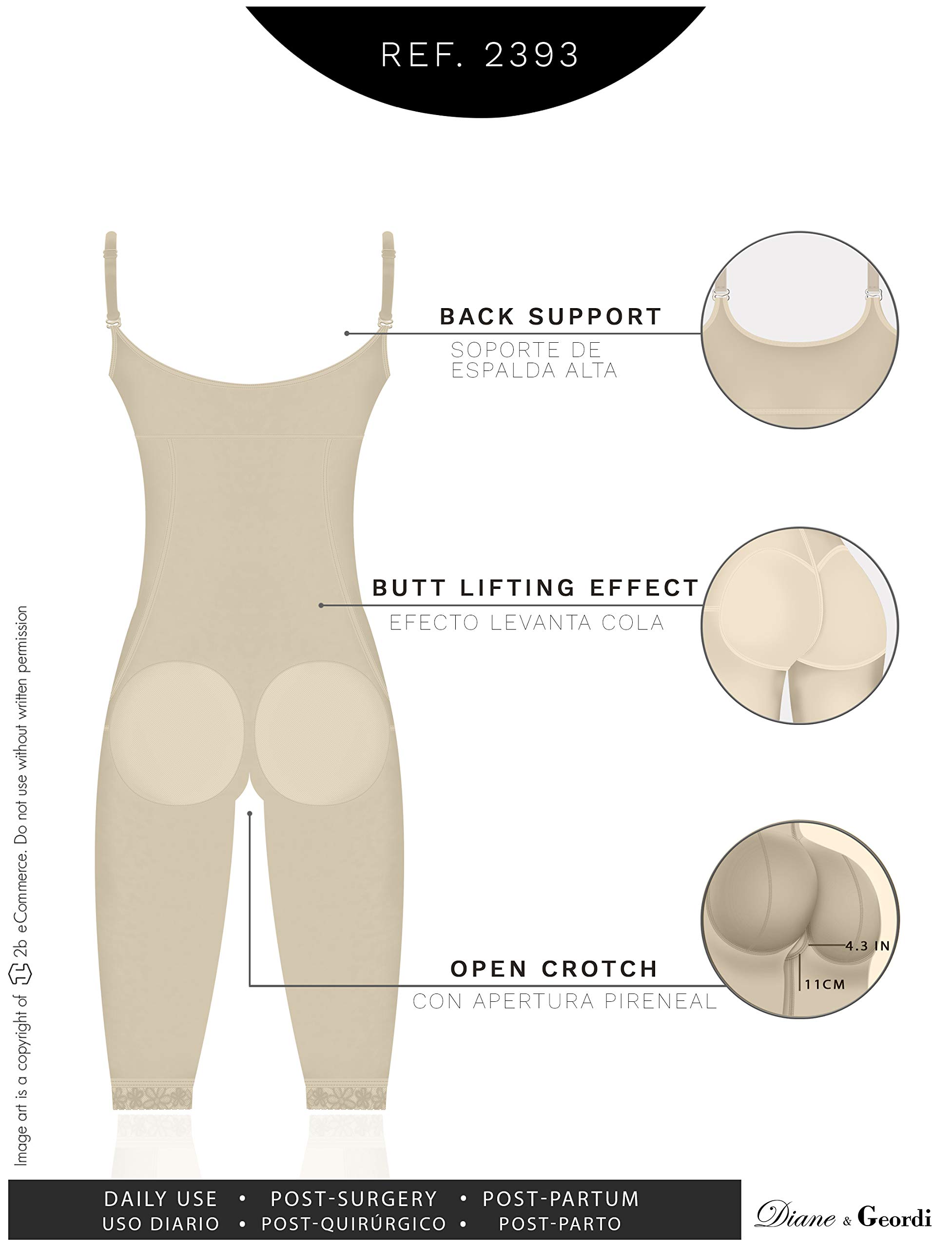 Post Surgery Compression Garment - DIANE & GEORDI 2393 Colombian Shapewear for Tummy Control & Body Shaping - Perfect for Postpartum Recovery, Liposuction, and Tummy Tuck Aftercare
