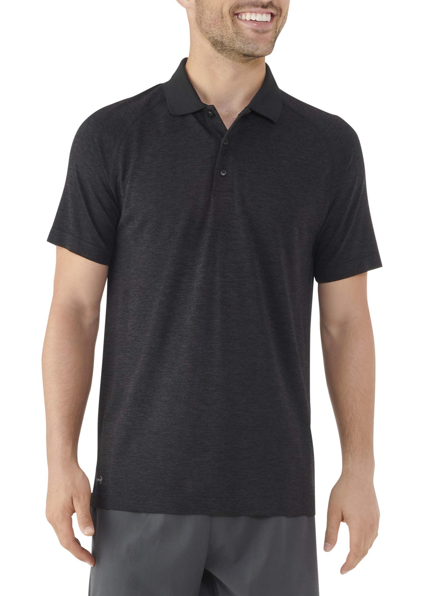 Breathable Moisture-Wicking Men's Short-Sleeve Performance Polo Shirt - Seamless Activewear for Gym, Golf & Outdoor Sports