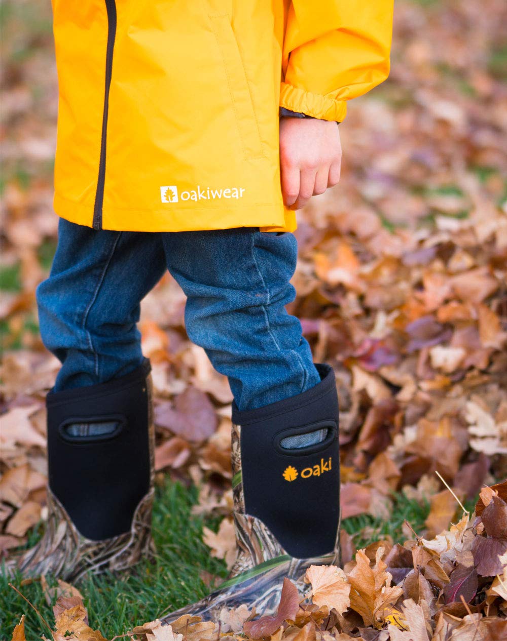 OAKI Kids Neoprene Waterproof Rain Boots, Snow Boots & Muck Boots - Warm Winter & Rainy Day Outdoor Play for Boys & Girls