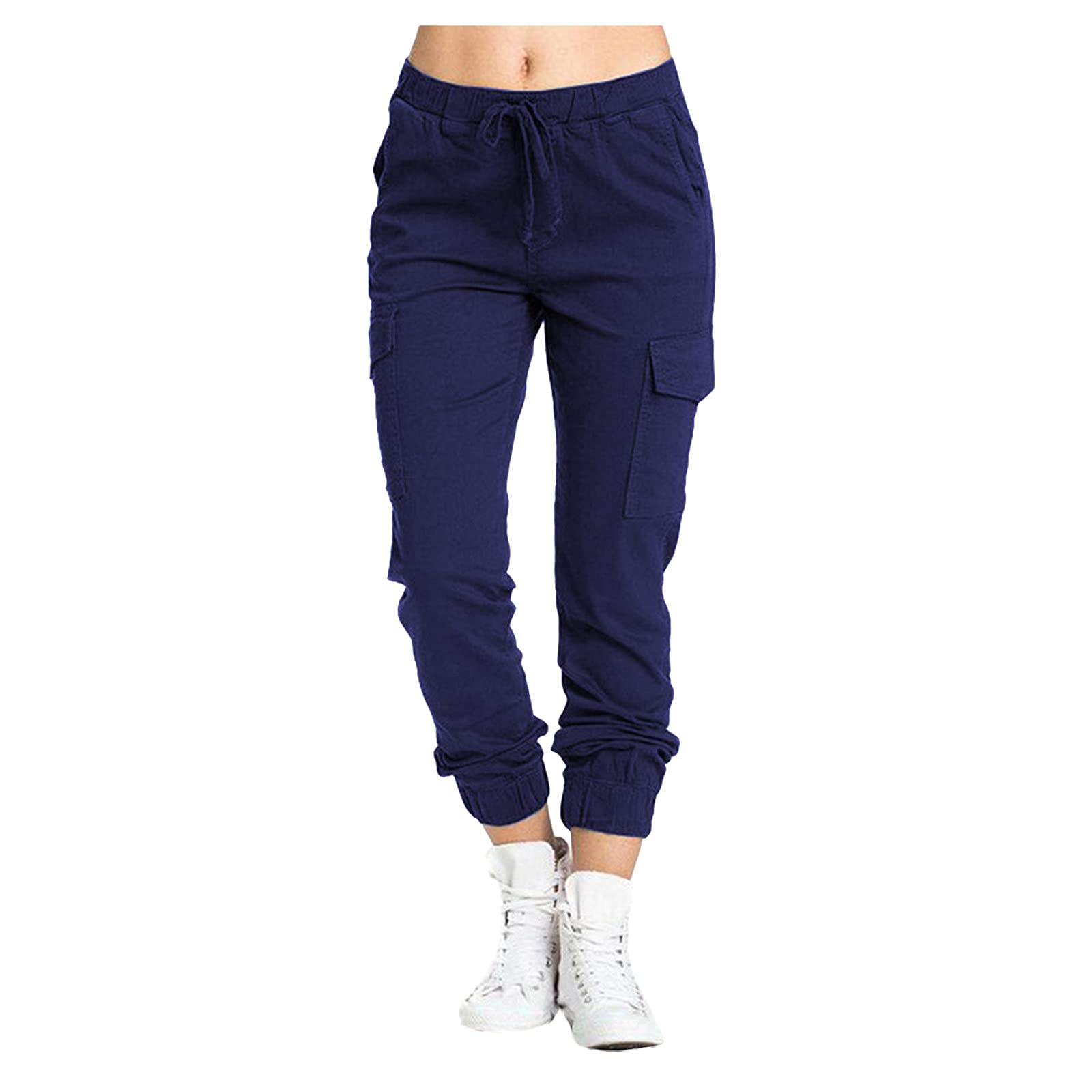Women's Summer Casual Lace Belt Sweatpants - Loose Fit Sport Pants with Adjustable Waistband | Perfect for Yoga, Gym, Lounge & Everyday Wear