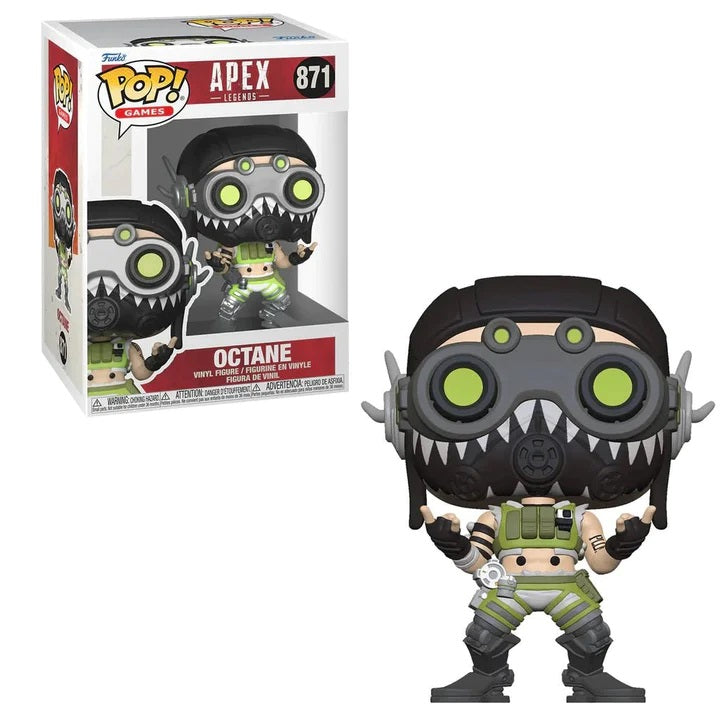 Apex Legends Octane Pop! Vinyl Figure #871 - Exclusive Collectible for Gamers & Fans - Perfect for Display, Gifts, and Gaming Room Decor