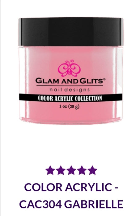 GLAM AND GLITS COLOR COLLECTIONS CA304 - 1 oz Nail Polish in GABRIELLE Shade | Perfect for Salon, Home Manicures & Special Occasions
