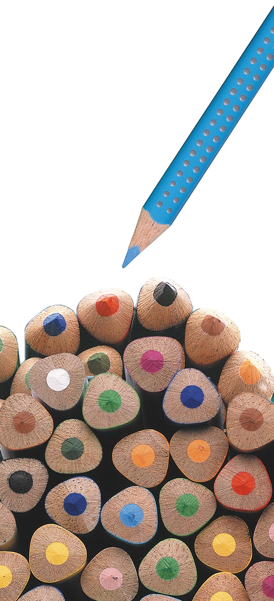 Faber-Castell Jumbo Grip Colored Pencils Set - 12 Vibrant Colors in Metal Tin Box - Perfect for Kids Art Supplies, School Projects & Adult Coloring Books