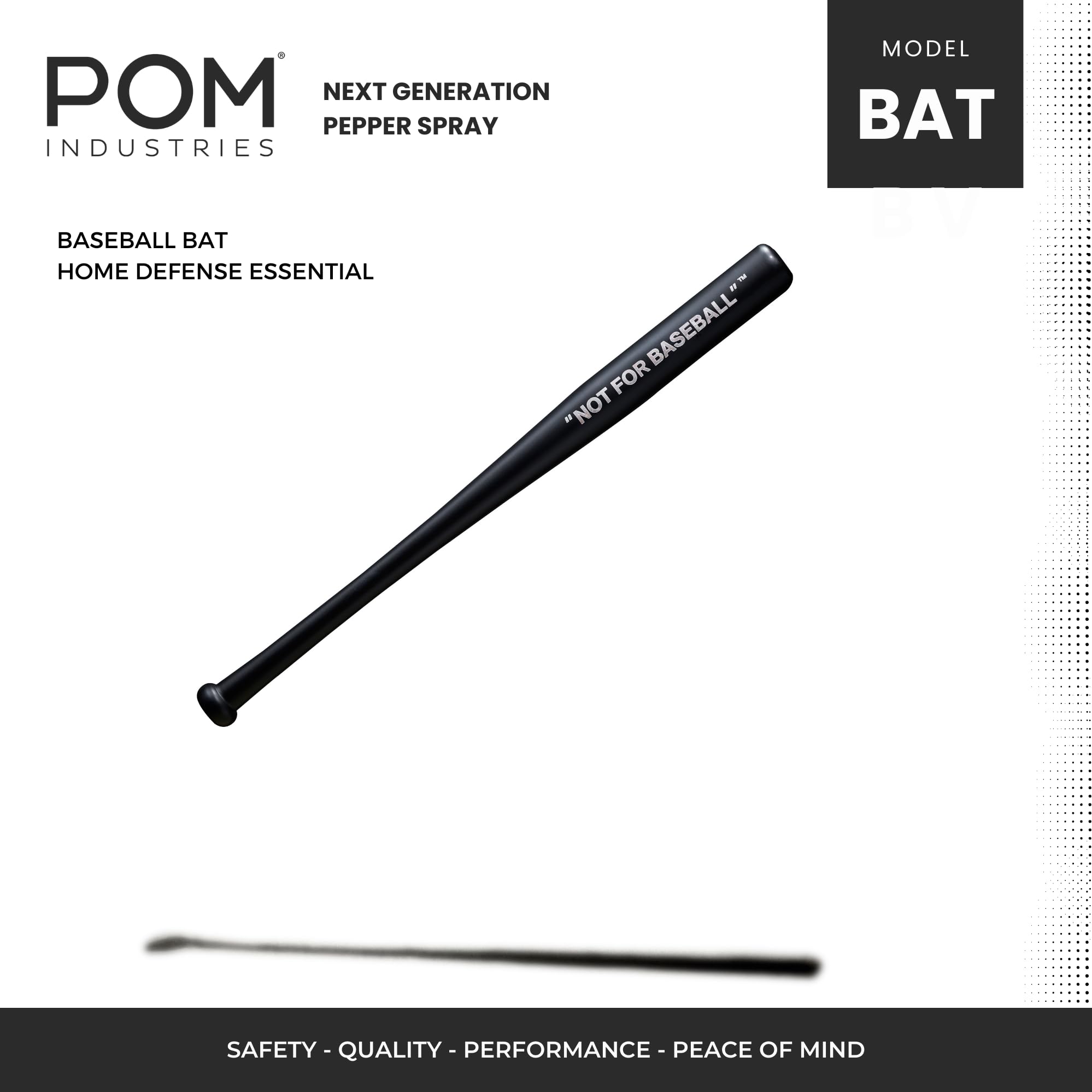 Authentic Beech Wood POM Baseball Bat - 30