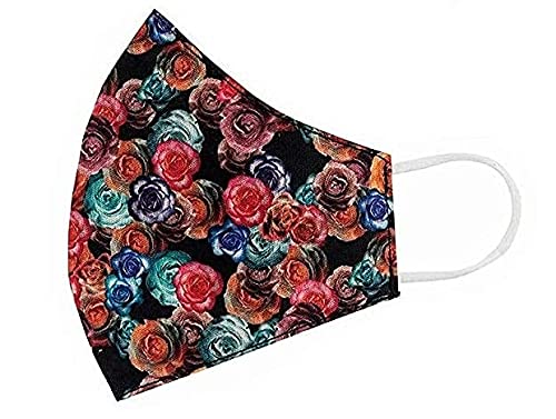 SAJANI 100% Cotton Face Mask for Women - 3-Layer Breathable, Washable & Comfortable Fabric - Lightweight Multi-Printed Reusable Masks (Pack of 6) - Perfect for Daily Use, Travel, Work & Outdoor Activities