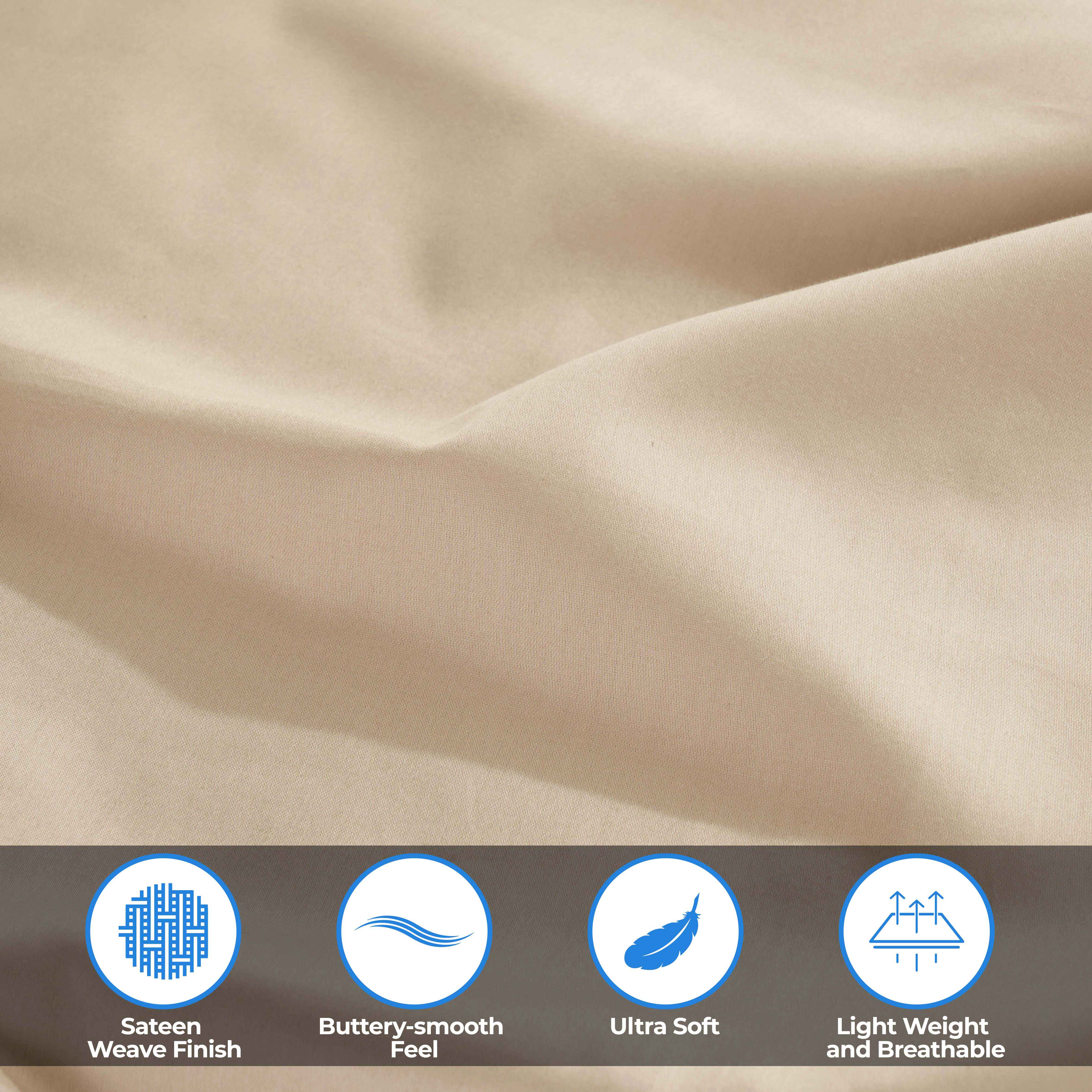 Premium 400 Thread Count Egyptian Cotton Bed Sheet Set - Soft, Breathable & Durable for Ultimate Comfort - Perfect for Luxury Bedrooms & Hotels