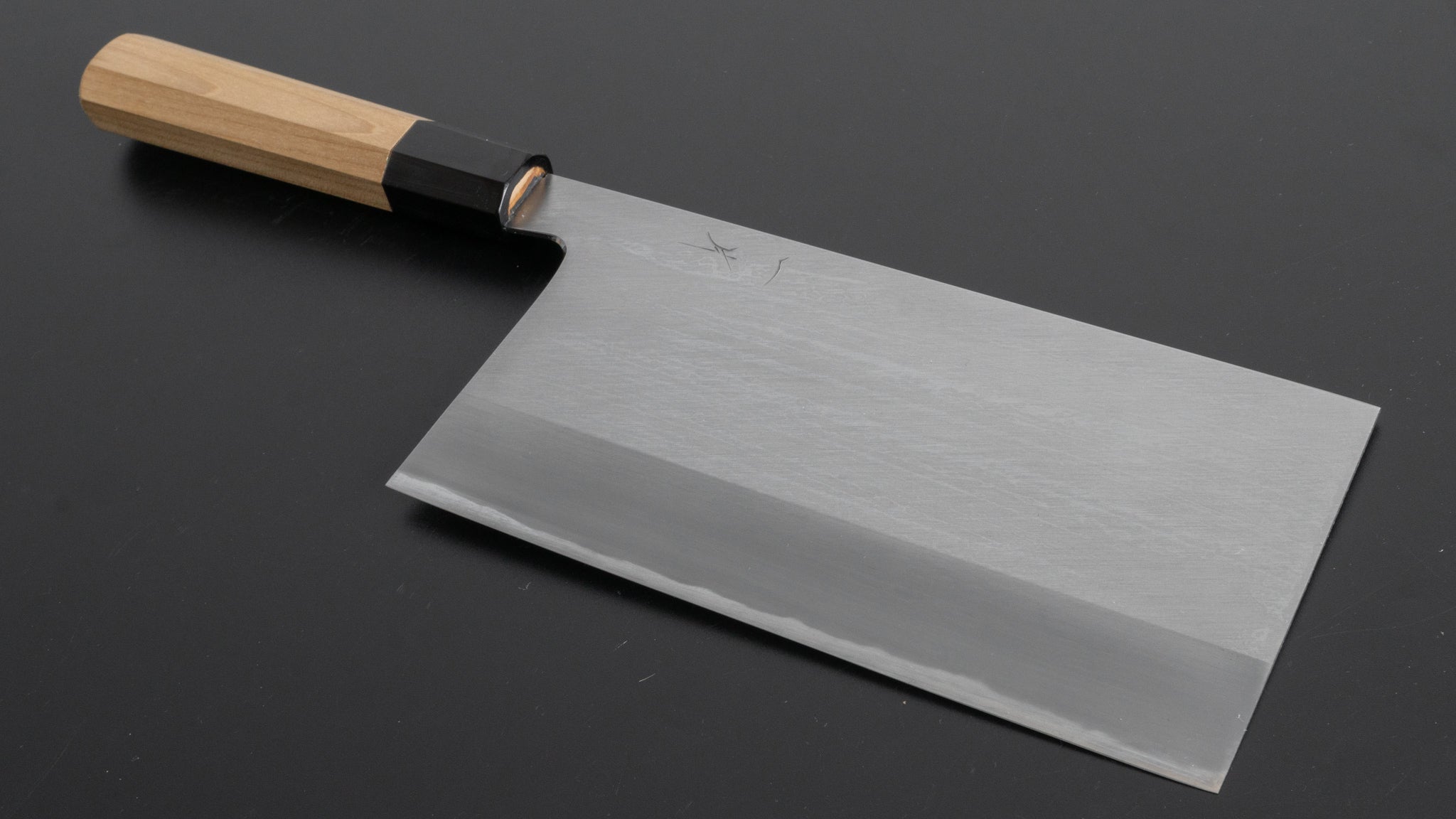 Hitohira Togashi White #1 Stainless Clad Migaki Chinese Cleaver 180mm - Japanese Chef Knife with Ho Wood Handle - Perfect for Slicing, Dicing & Chopping Vegetables, Meat & Herbs in Professional & Home Kitchens