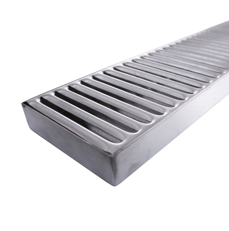 BarConic® 30 Stainless Steel Drip Tray for Commercial Bars & Restaurants - Heavy Duty Bar Sink Drain Cover with Splash Guard - Perfect for Beer Taps, Soda Dispensers & Countertop Protection