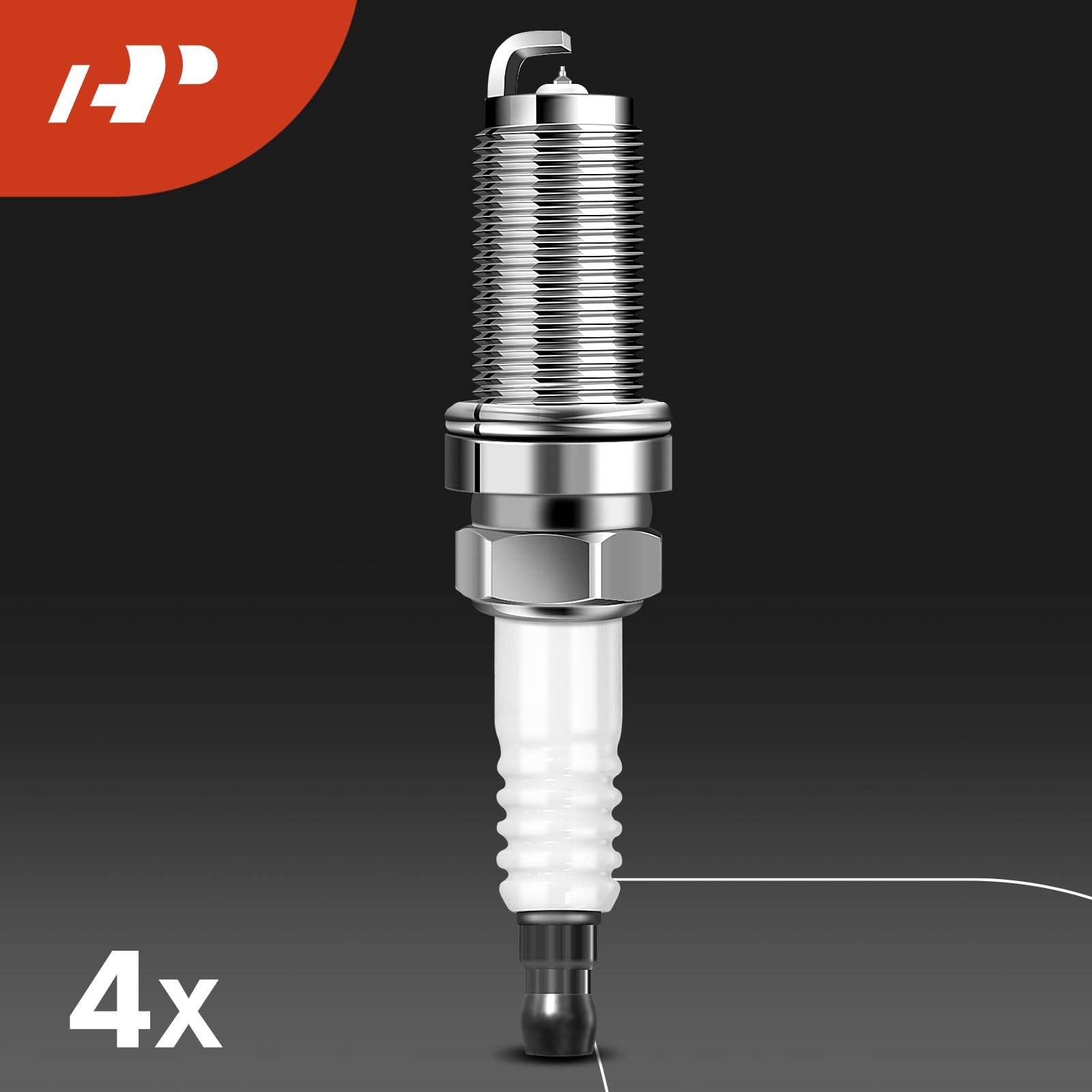 Premium 4-Piece Ignition Coil Pack & Iridium Spark Plugs Kit - Compatible with Jeep Cherokee 2014-2020, Compass 2018-2020, Renegade 2015-2020 | Chrysler 200 | Ram ProMaster City | Dodge Dart | Fiat 500X - Improve Engine Performance & Fuel Efficiency