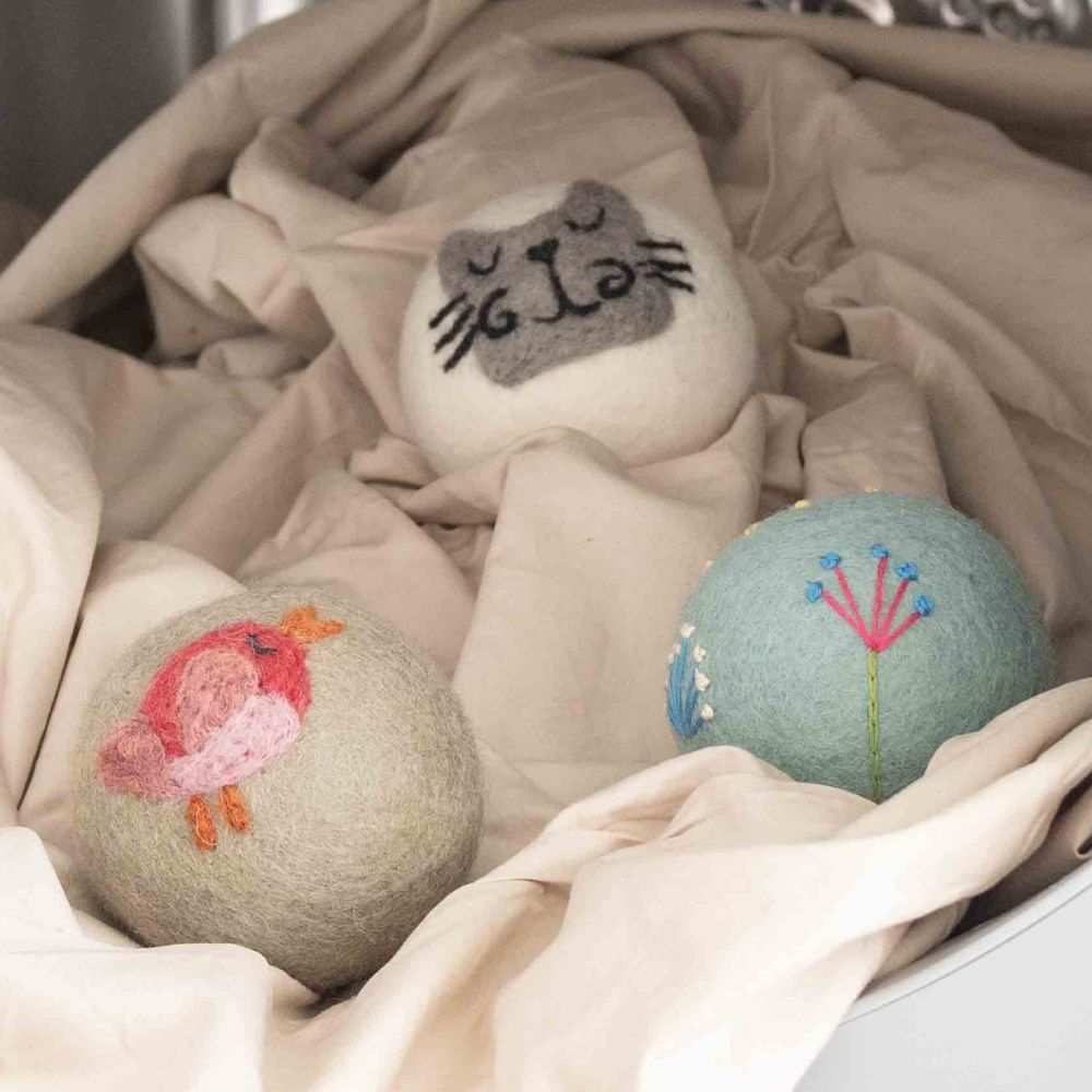 EcoMax 100% Natural Wool Dryer Balls - 6 Pack for Soft, Static-Free Laundry - Eco-Friendly Fabric Softener Alternative for Baby Clothes, Towels & Bedding - Reduce Drying Time & Save Energy