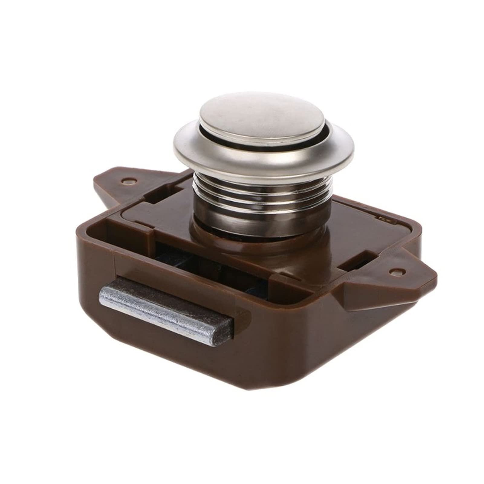 Swallowrain 1-Piece Push Lock Latch for RV, Caravan, Boat & Motorhome Cabinets - Universal Furniture Drawer Hardware Accessory | Perfect for Travel Trailers, Campers & Home Storage Organization