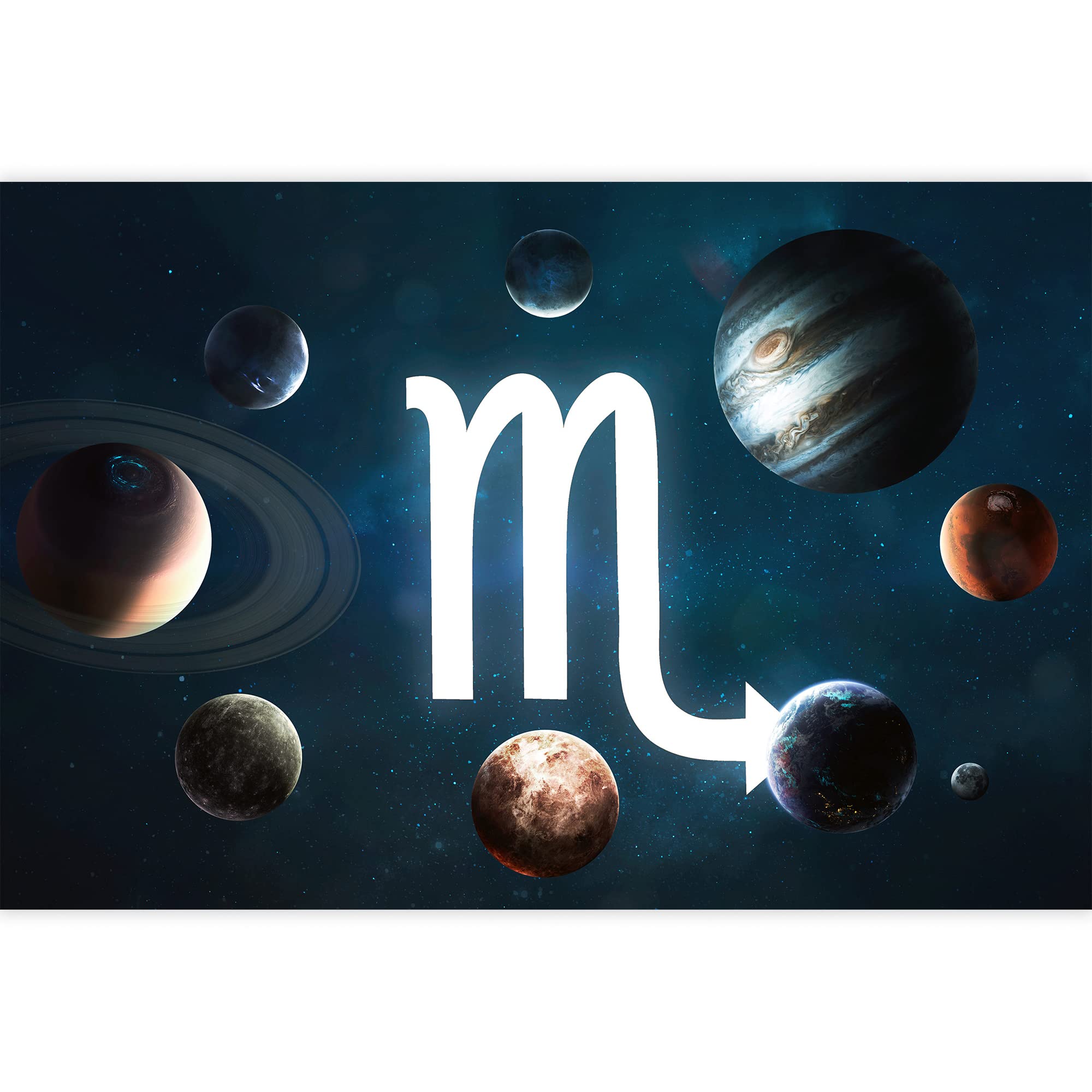 Removable Peel and Stick Wallpaper - Giant Universe Planets Wall Mural (66x96 inches) for Bedroom Decor | Easy DIY Home & Nursery Wall Stickers