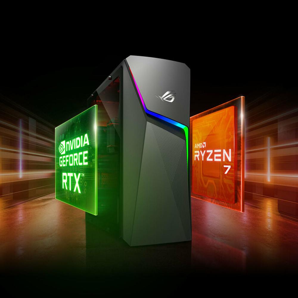 ASUS ROG GL10DH Gaming Desktop PC - AMD Ryzen 5 3400G Processor, 8GB RAM, 512GB SSD, Windows 10 | Powerful Gaming Computer for Esports, Streaming & Content Creation | Perfect for Home Office & Gaming Setup