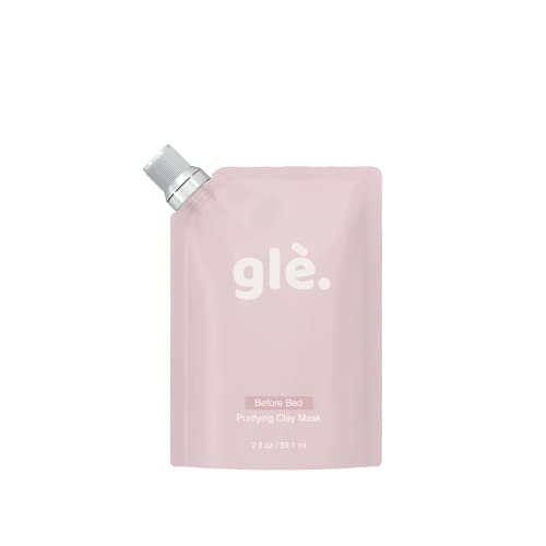 Glé Illuminating Exfoliating Enzyme Clay Mask with Manuka Honey - Brightens, Softens & Hydrates Skin - Gentle Formula for Dry & Sensitive Skin - Perfect for Daily Skincare & Spa Nights
