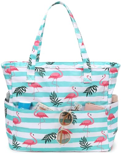 Flamingo Stripe Light Blue