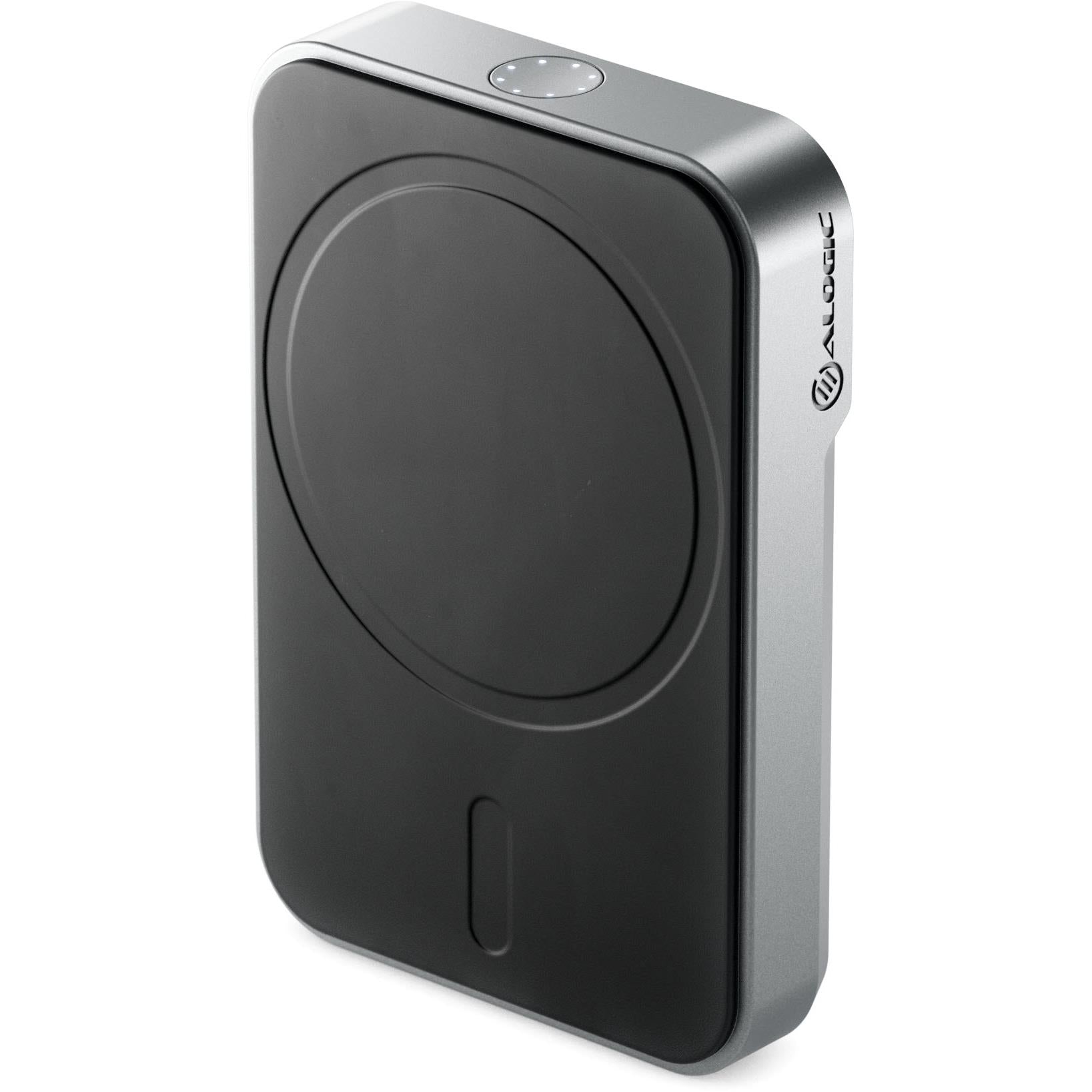 ALOGIC Matrix Universal Magnetic 5K Power Bank - 5000mAh Portable Charger with Fast Charging for iPhone, Samsung, AirPods | Perfect for Travel, Camping & Emergency Power Backup (Black)