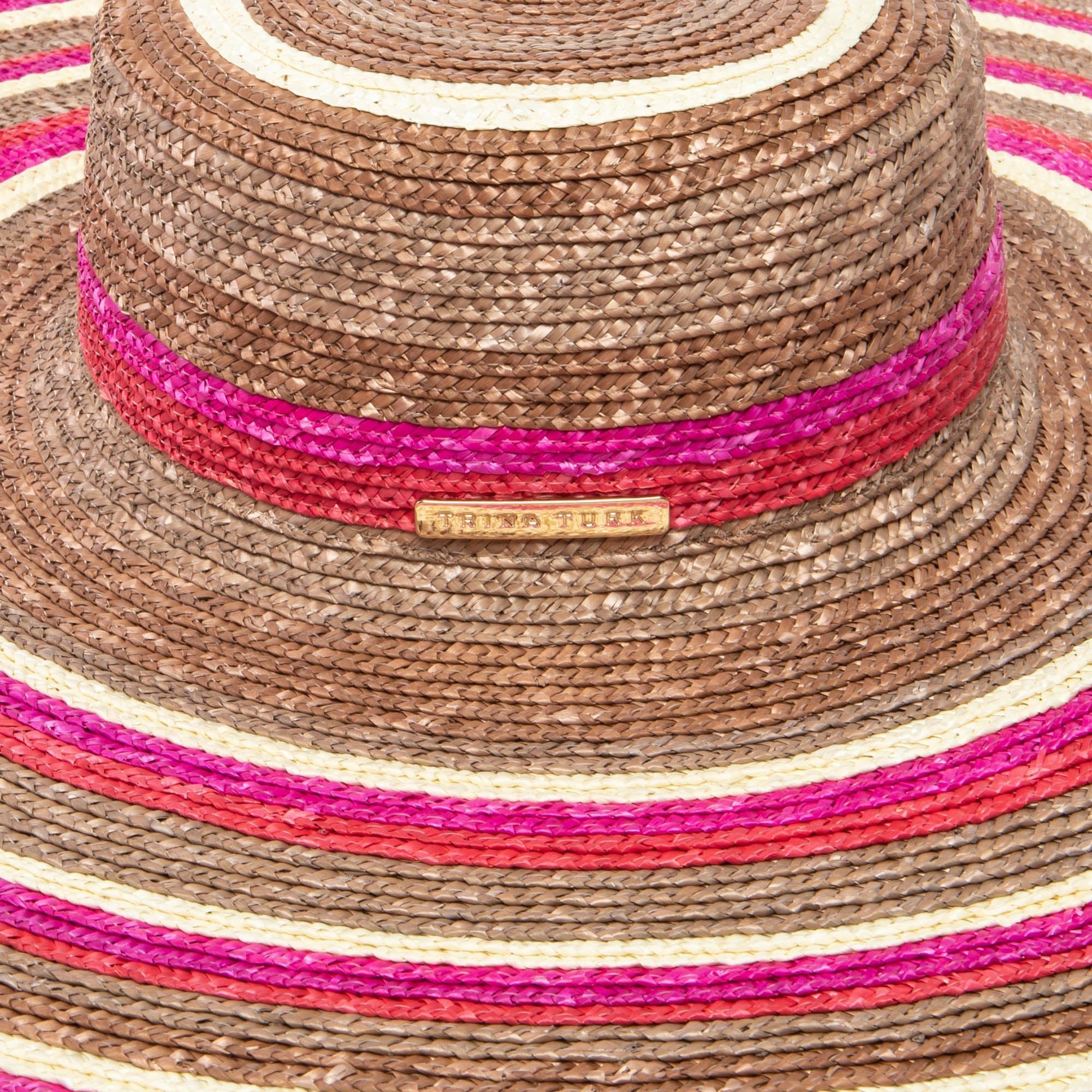Trina Turk Tuscan Floppy Hat (TRT1003) - Stylish Wide Brim Sun Hat for Women, Perfect for Beach, Pool, Vacation & Summer Outdoor Activities
