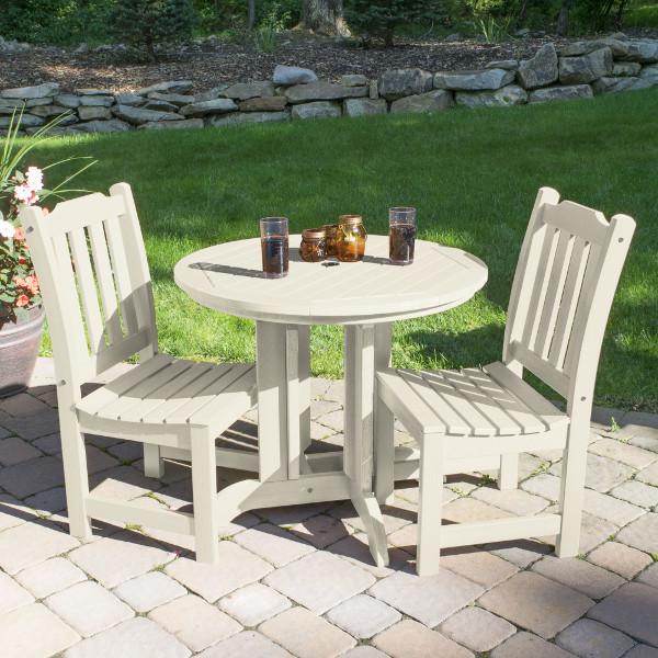 Lehigh Collection 3-Piece Round Outdoor Patio Dining Set - Perfect for Backyard, Garden & Poolside Entertaining