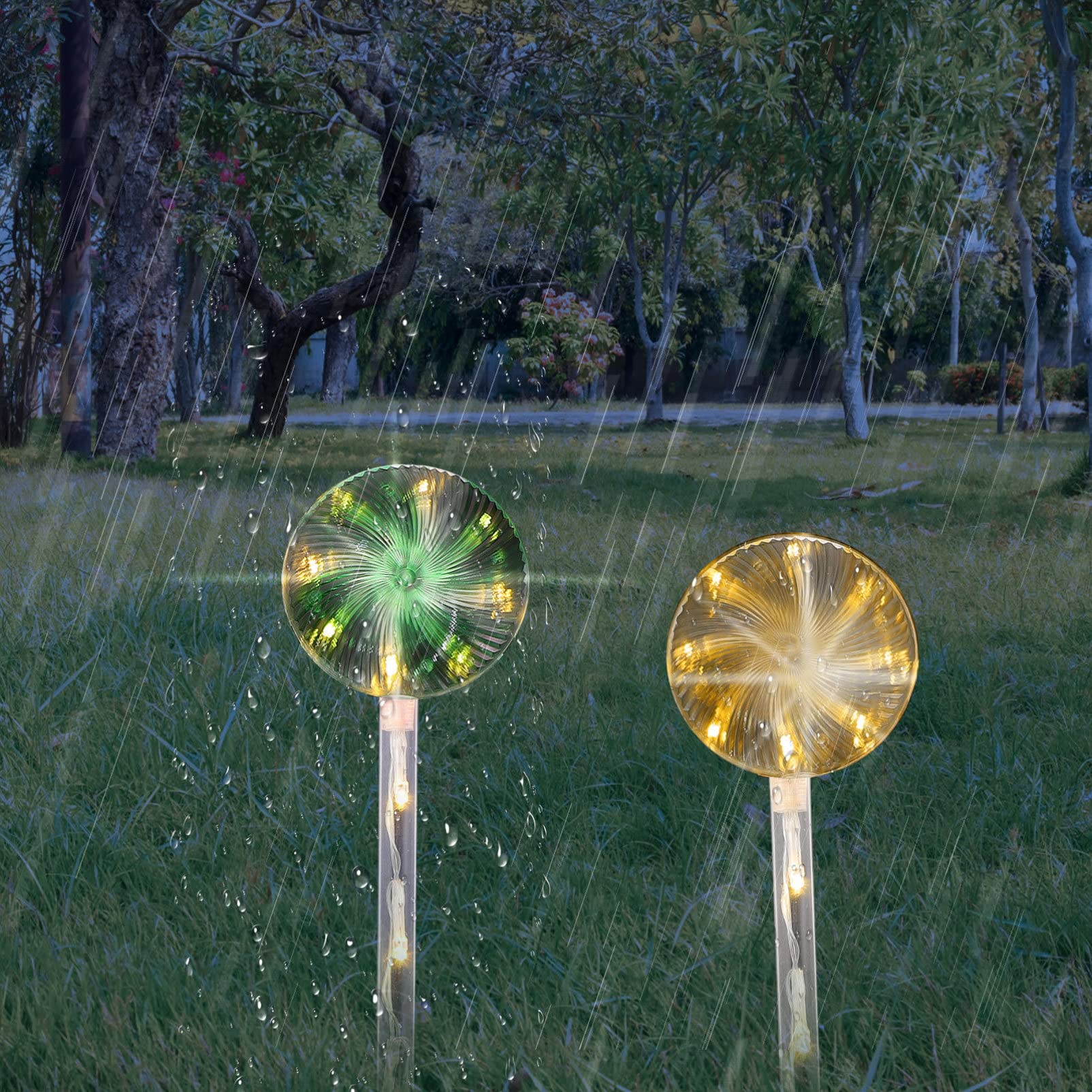 Solar Candy Lawn Lights Outdoor - 12 Pack Decorative Garden Lights, Waterproof Solar Powered LED Landscape Lighting for Yard, Pathway, Patio, and Garden Decor - Perfect for Halloween, Christmas, and Party Decorations