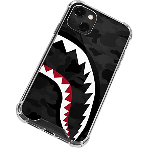 Skinit Clear Protective Phone Case for iPhone 13 Mini - Shark Teeth Grey Street Camo Design | Slim Fit, Scratch-Resistant Cover | Perfect for Outdoor Adventures & Daily Use