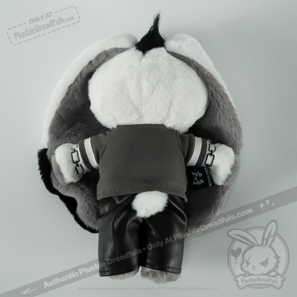 Goth Boy Plushie Dreadfuls - Soft Emo Goth Stuffed Animal Toy for Teens & Adults | Perfect for Bedroom Decor, Alternative Fashion Lovers & Gothic Gift Giving