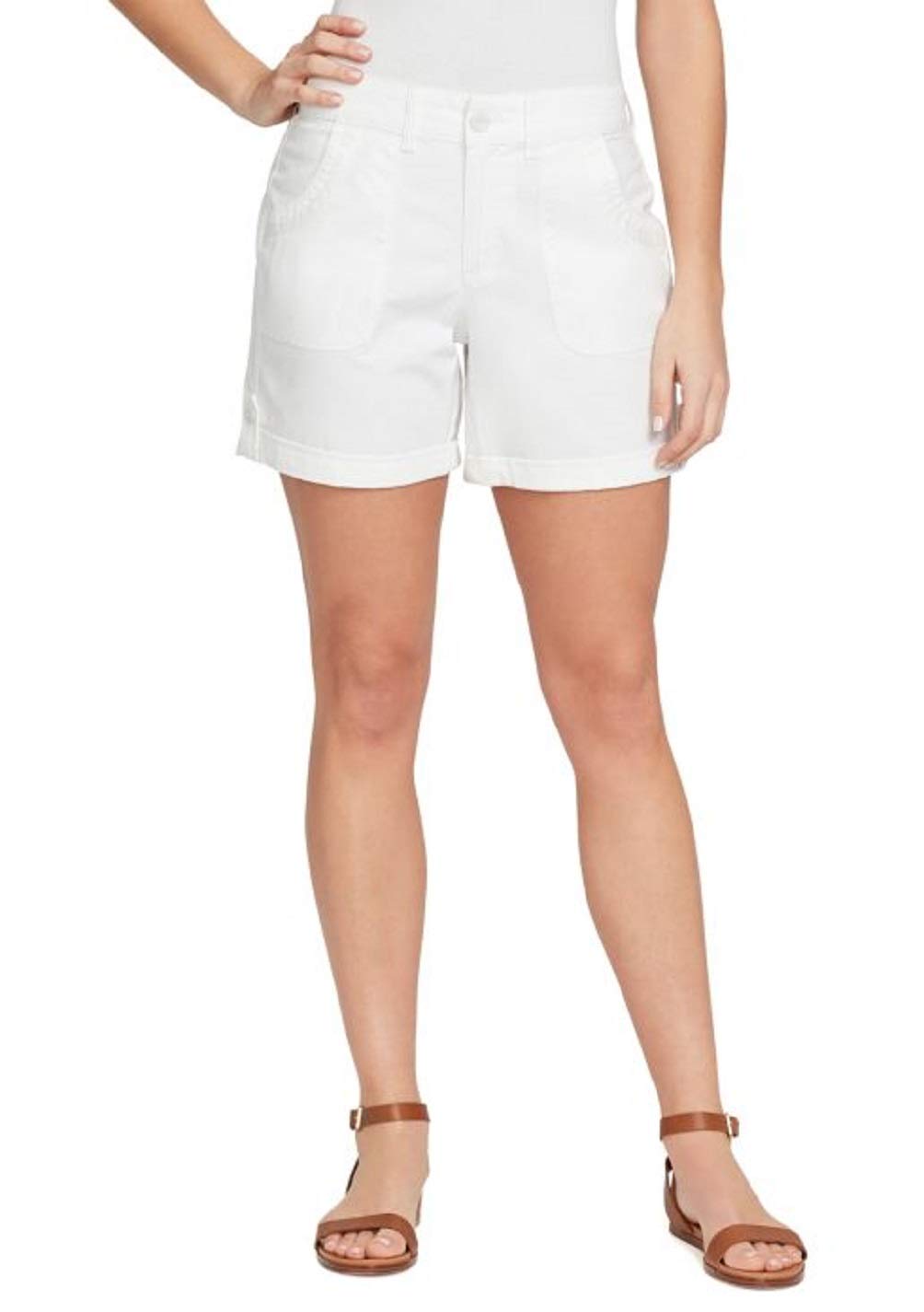 Gloria Vanderbilt Women's Misha Stretch Denim Shorts - High Waist Comfort Fit for Casual Wear & Summer Outfits