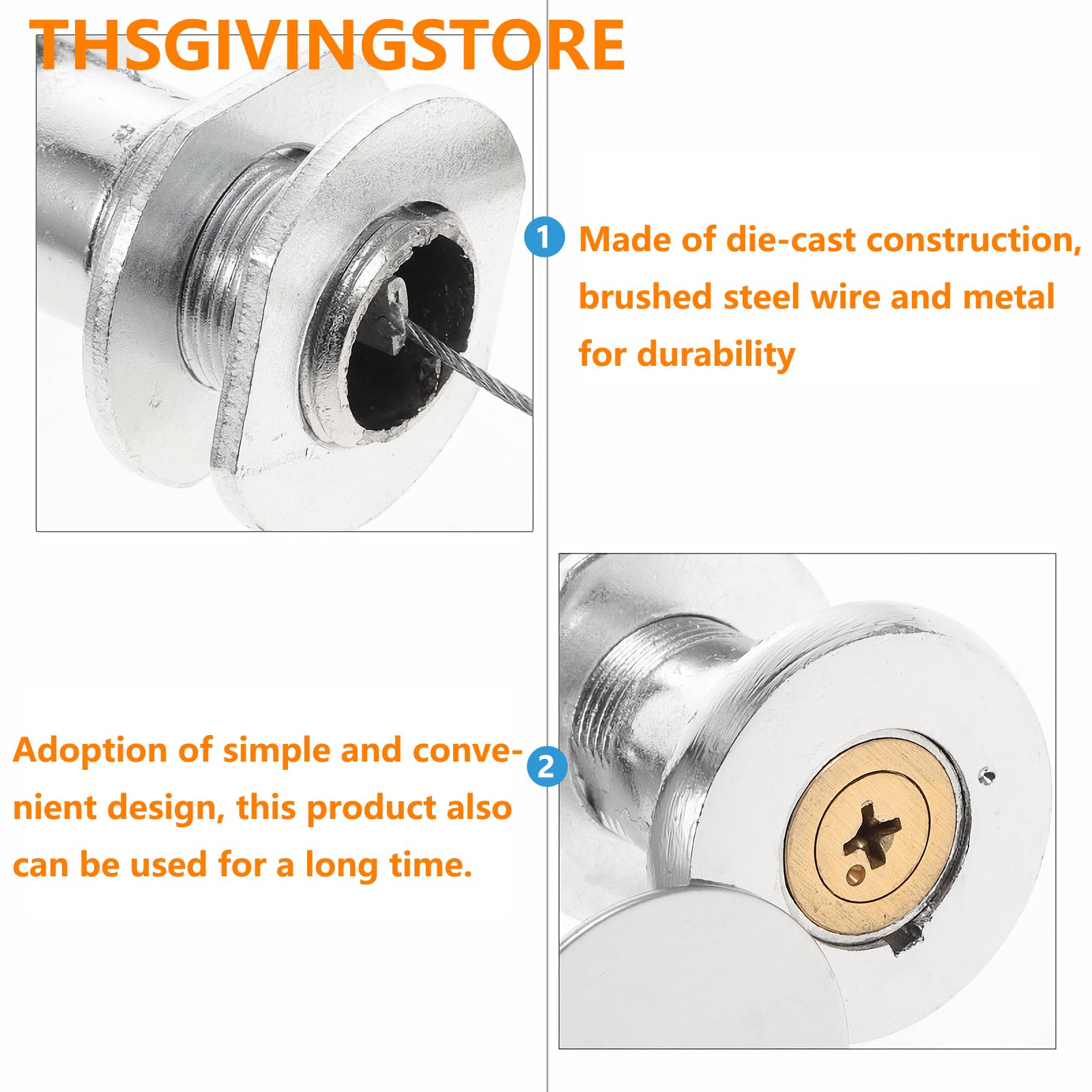 Universal Garage Door Emergency Release Lock & Key Kit - Heavy Duty Metal Quick Opener for Caravan & Garage Security | Ideal for Home, RV & Commercial Use