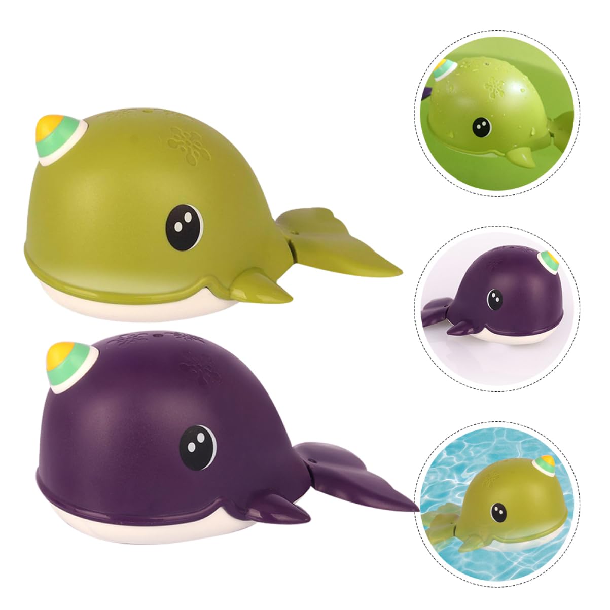 NESTINGHO 2-Piece Bath Toys Set for Kids - Floating Plastic Bathtub & Beach Toys for Toddlers - Portable Water Play Toys for Bath Time, Pool, and Outdoor Fun