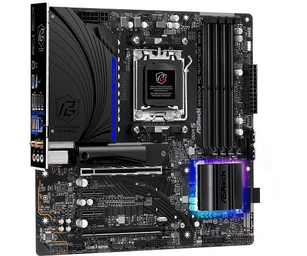 ASRock B650M PG RIPTIDE WIFI DDR5 AMD Socket AM5 mATX Motherboard - Gaming & Streaming PC Build | AMD Ryzen 7000 Series Ready | High-Speed WiFi 6 & PCIe 4.0 Support
