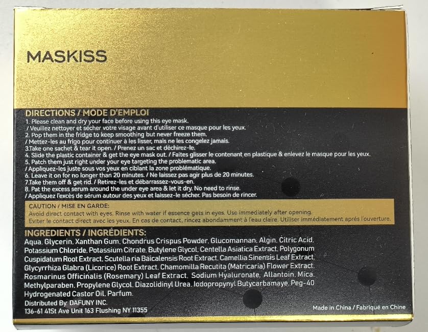 24K Gold Under Eye Patches (30 Pairs) - Anti-Aging Collagen Eye Masks for Dark Circles & Puffiness - Hydrating Skincare Treatment for Wrinkles & Fine Lines - Perfect for Night Routine & Travel Care